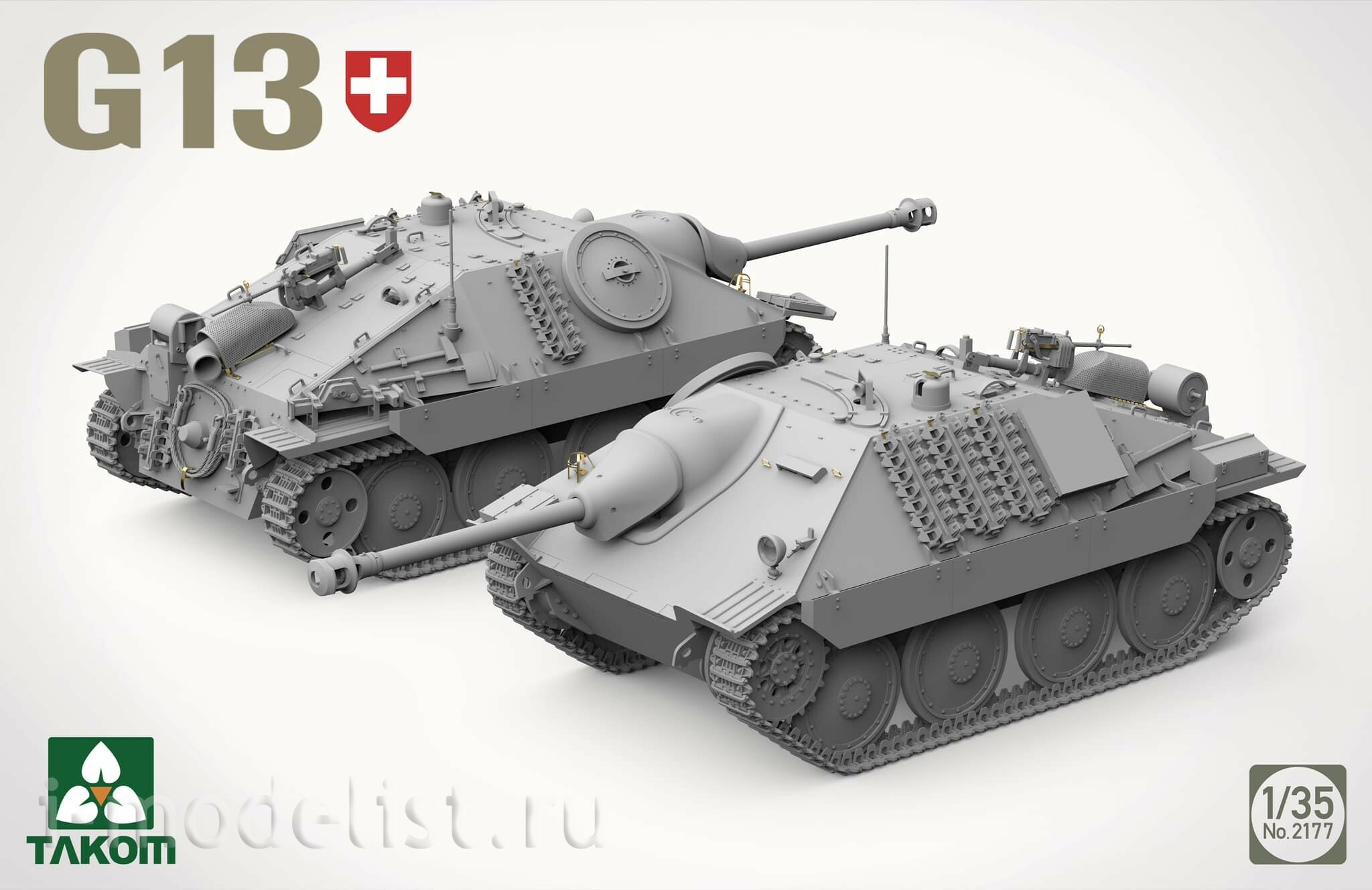2177 Takom 1/35 Tank Destroyer Swiss Stalker G13 Jagdpanzer 38(t)