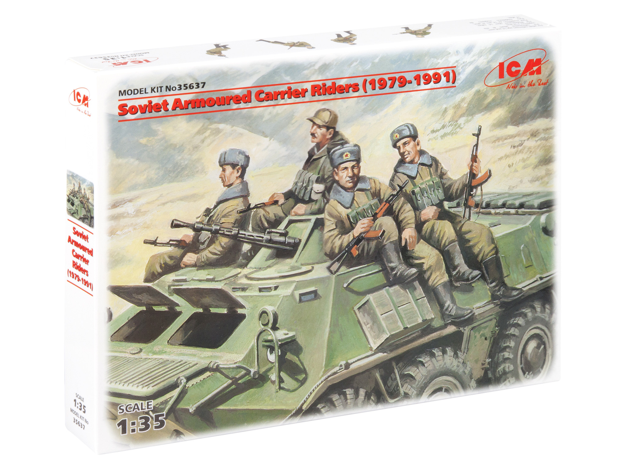 35637 ICM 1/35 Soviet paratroopers on armored vehicles (1979-1991)