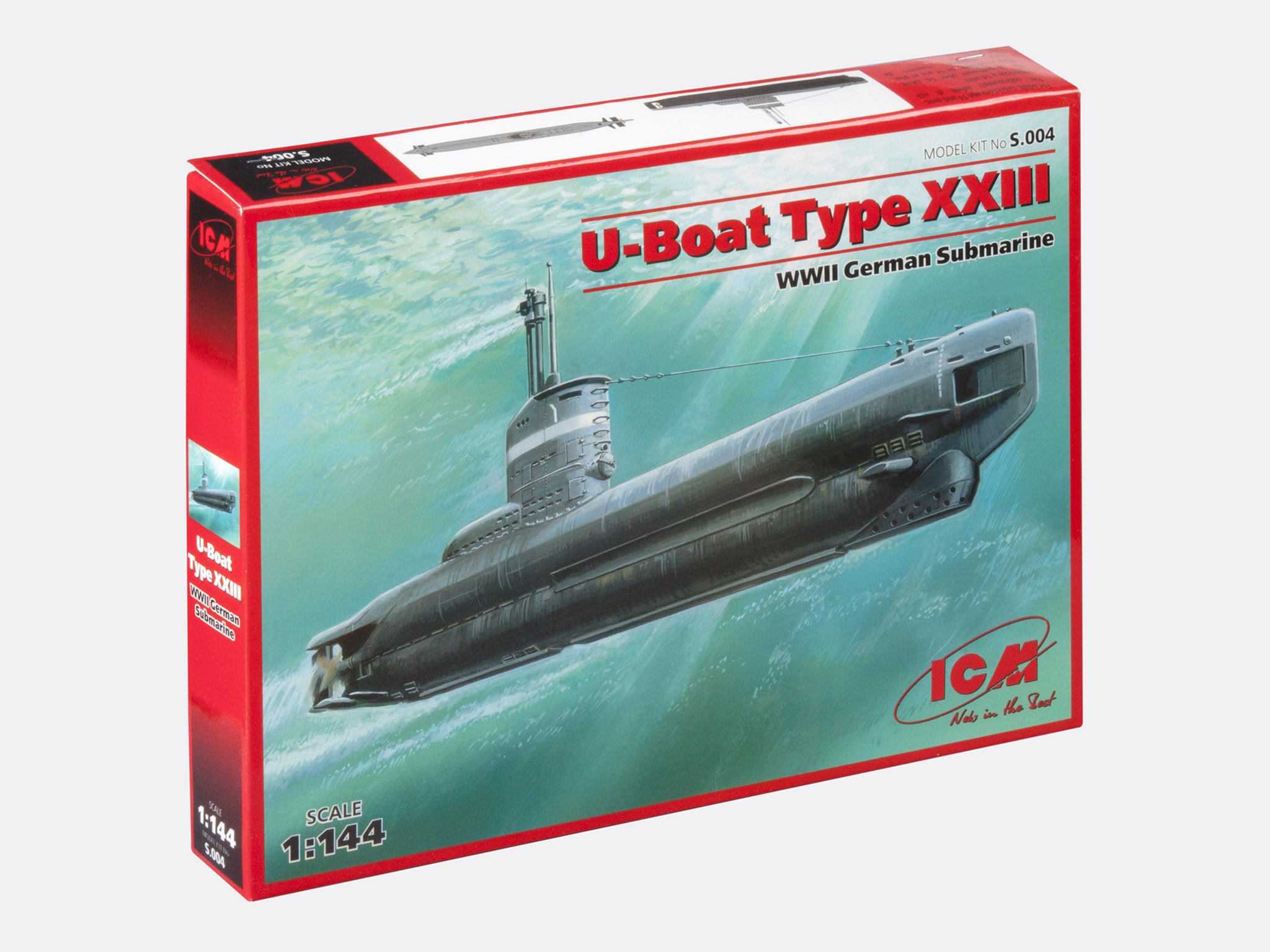 S. 004 ICM 1/144 German submarine, type XXIII