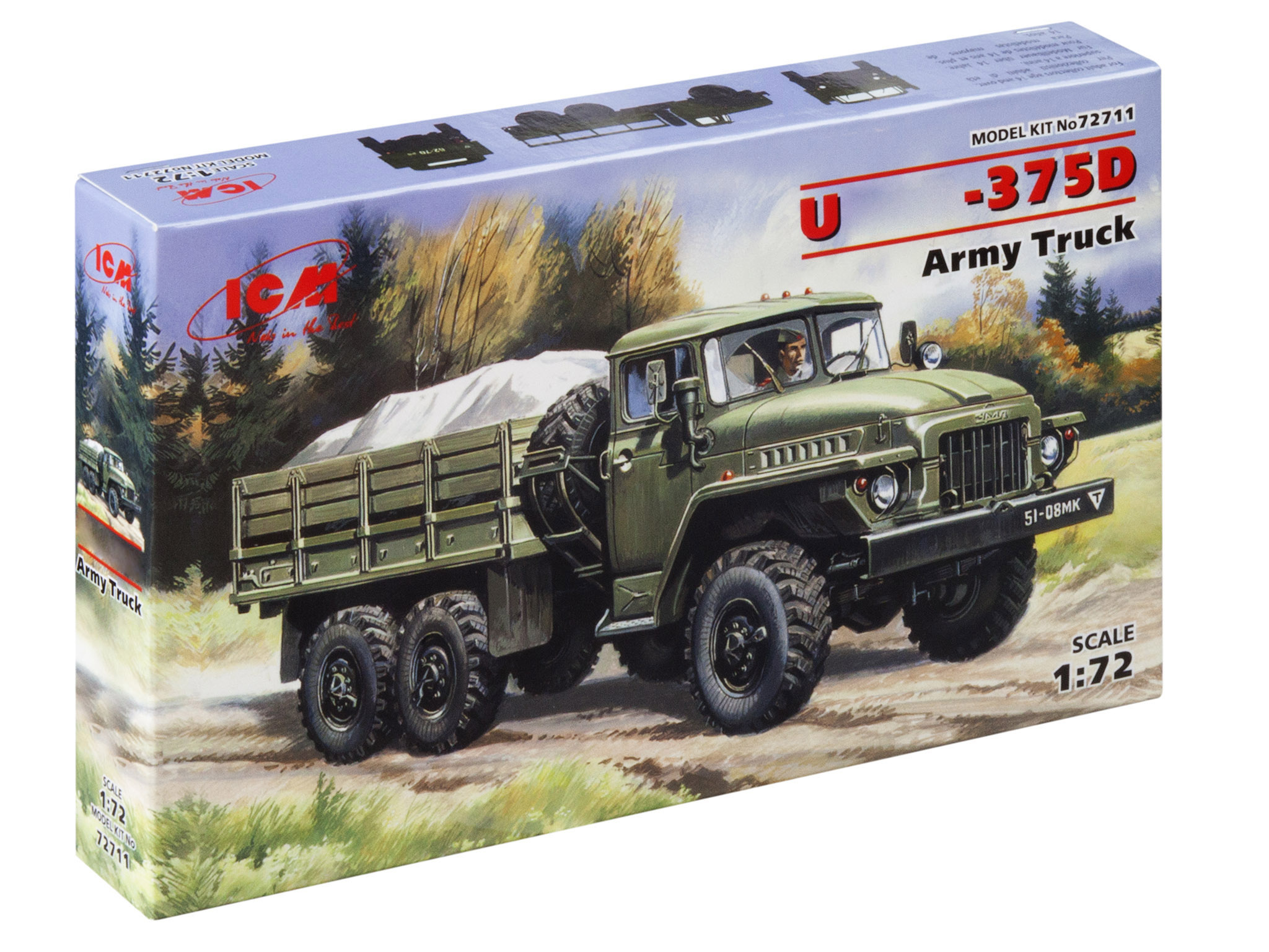 72711 ICM 1/72 U-375D - army truck