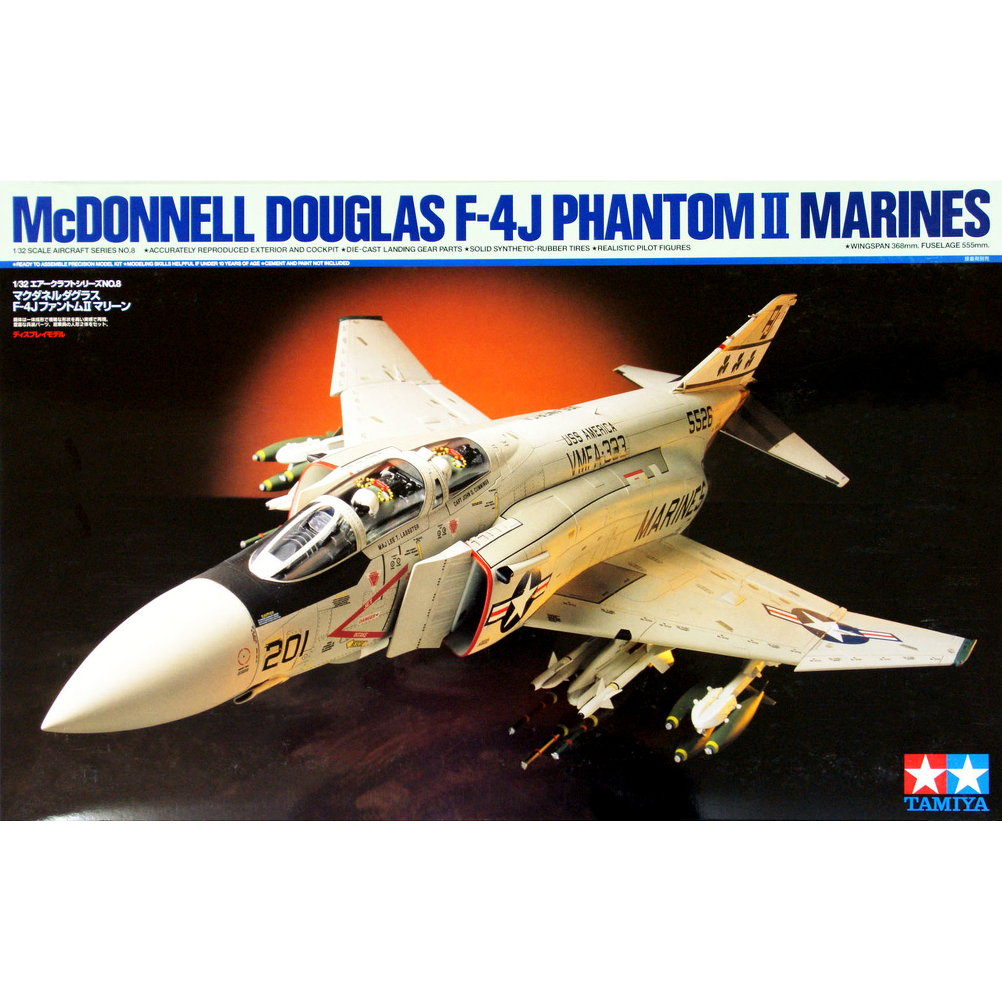60308 Tamiya 1/32 McDonnell Douglas F-4J Phantom II Marines
