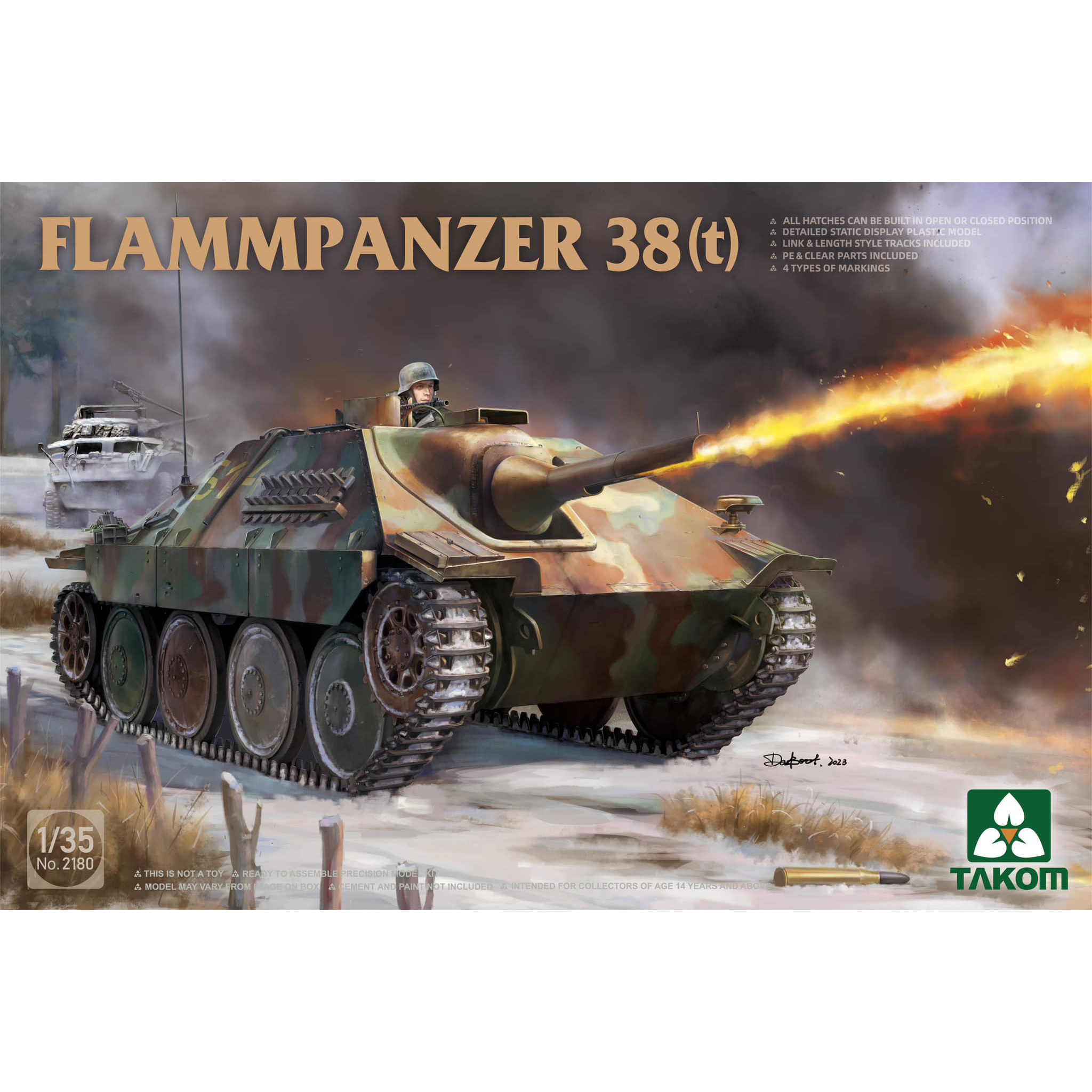 2180 Takom 1/35 САУ Flammpanzer 38(t)