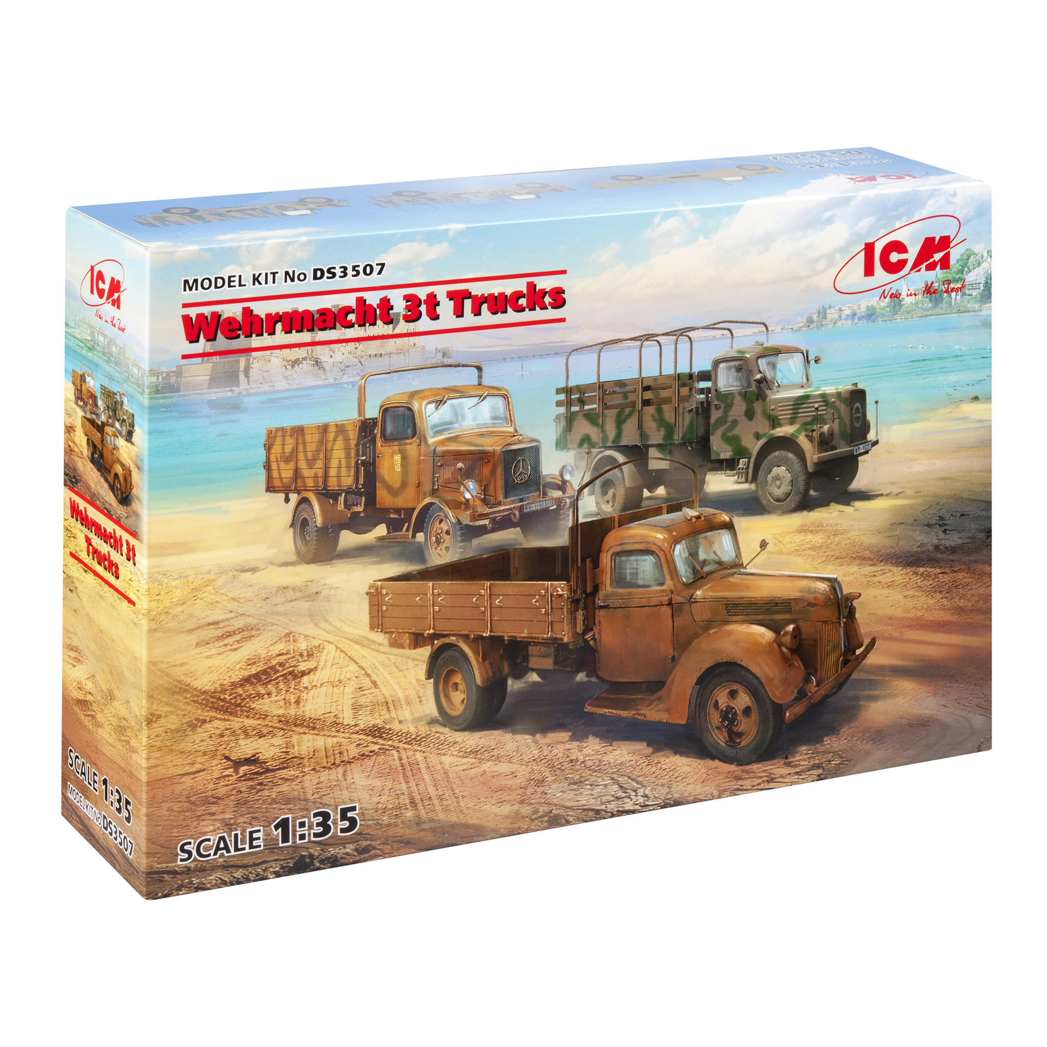 DS3507 ICM 1/35 3-ton trucks of the Wehrmacht (V3000S, KHD S3000, L3000S)