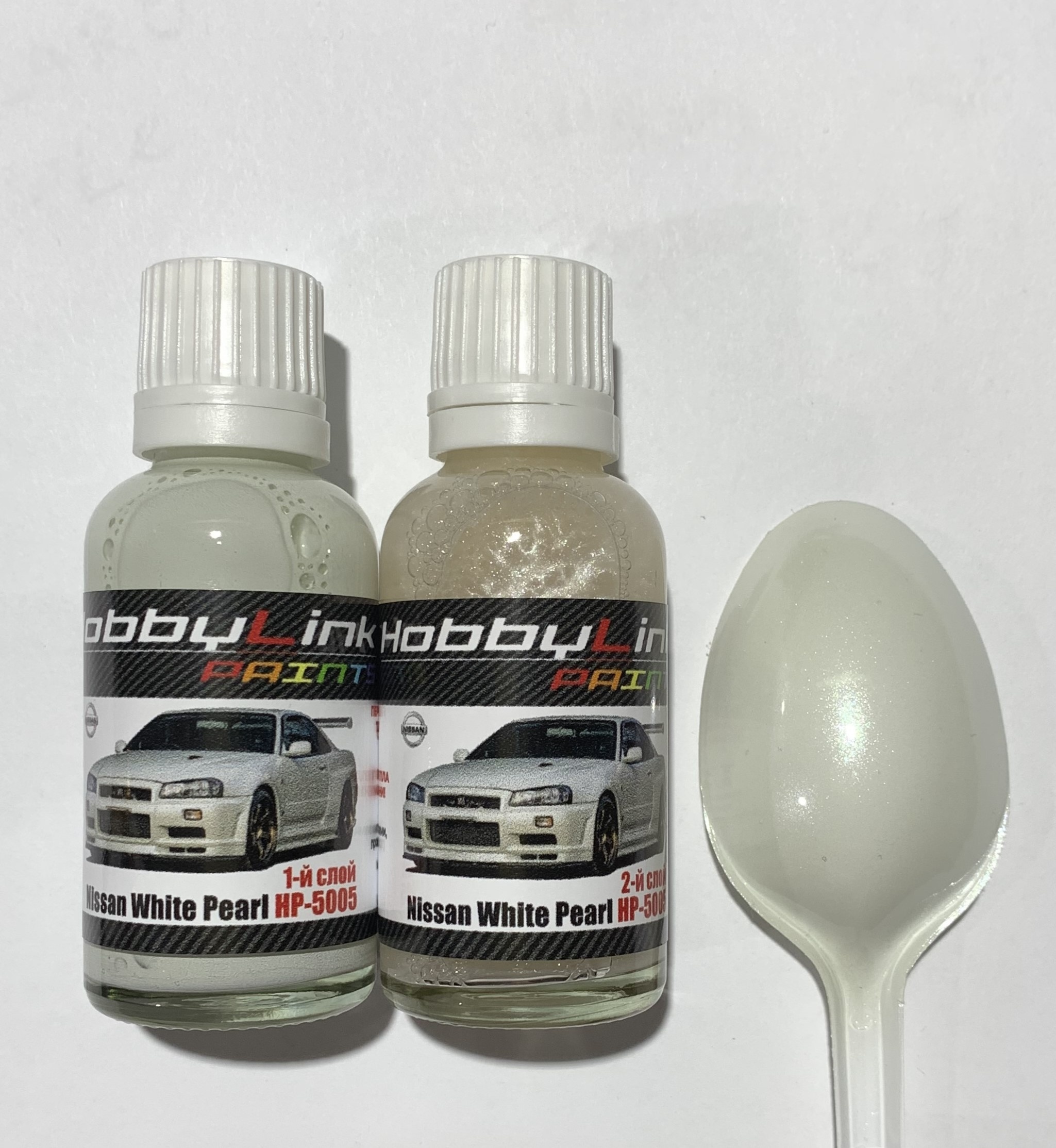 HP-5005 HobbyLink Краска 2-х слойная Nissan White Pearl