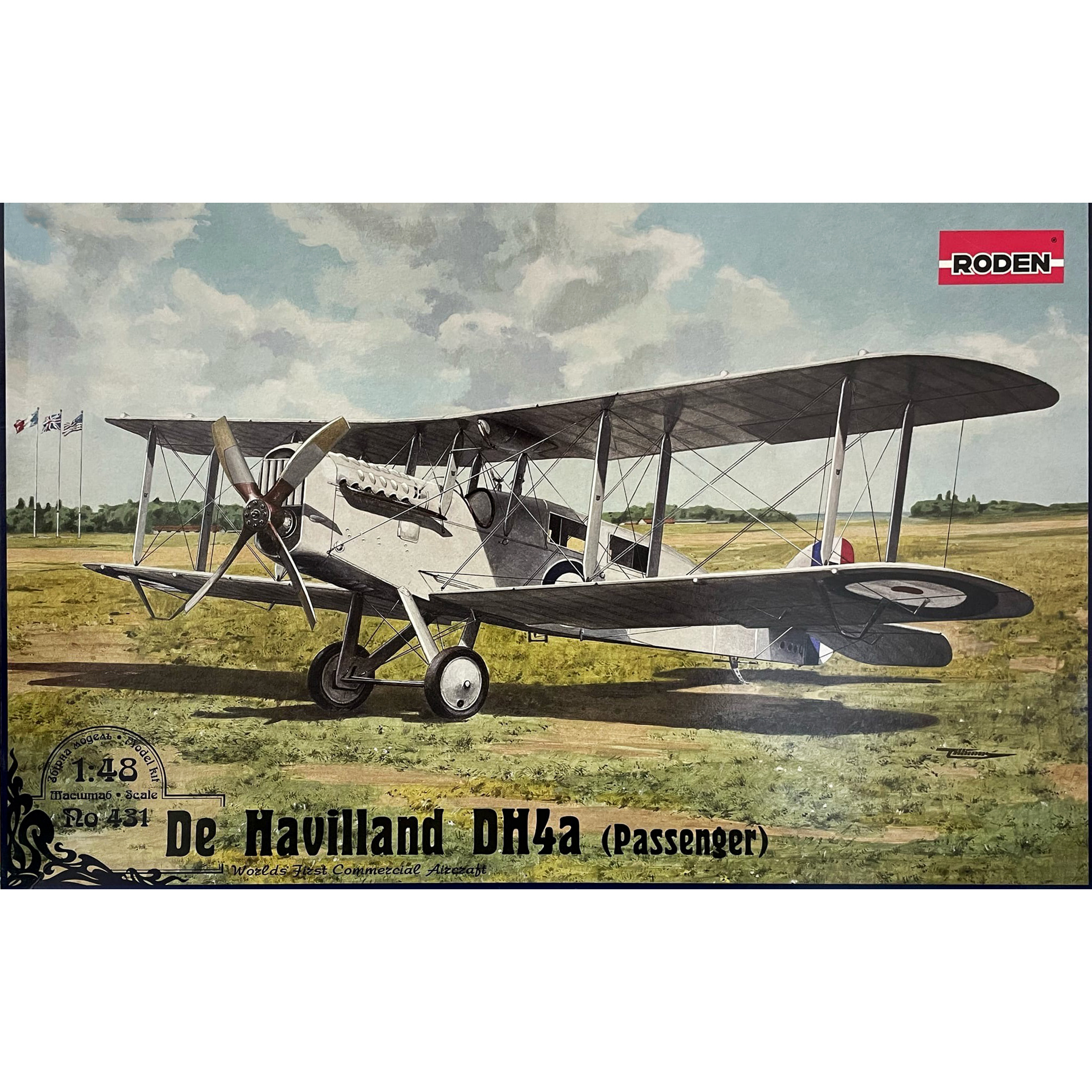 431 Roden 1/48 de Havilland D. H4a (passenger)