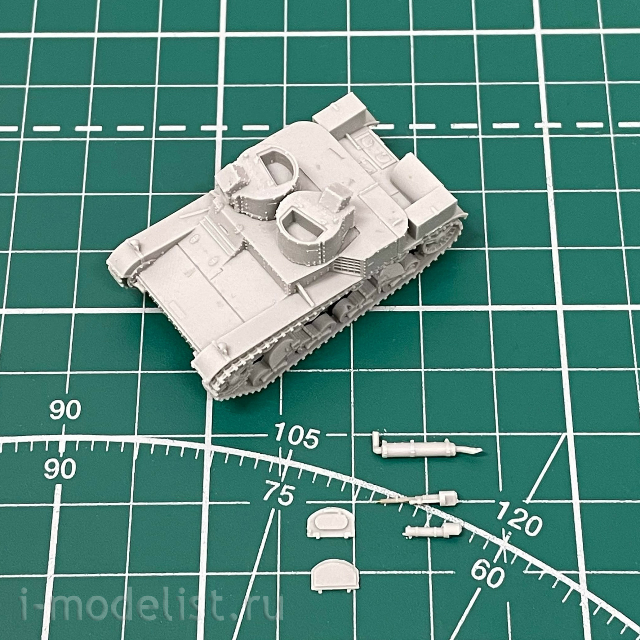 100141 Zebrano 1/100 Polish light tank Vickers Mk.E type A with Hotchkiss machine gun
