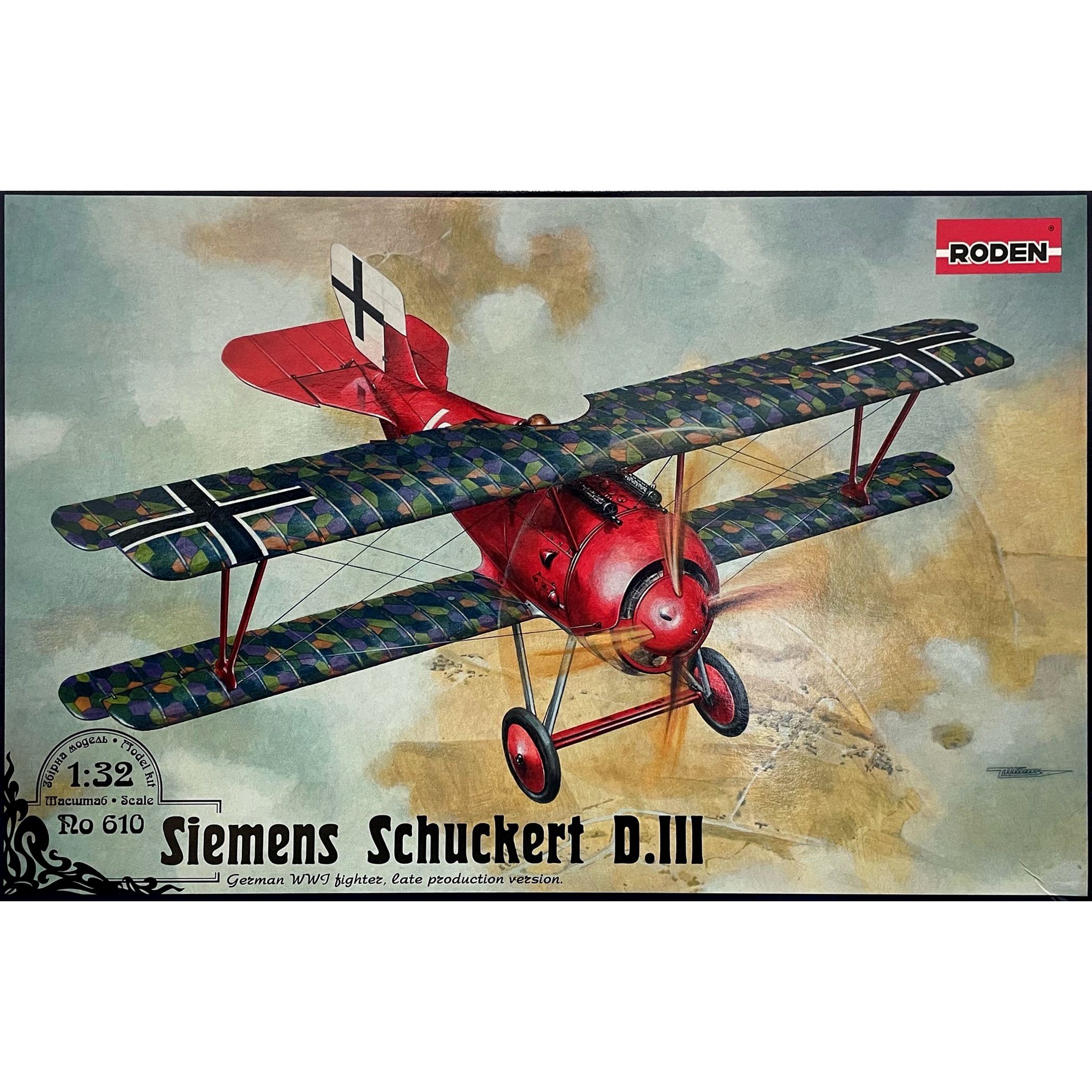 610 Roden 1/32 Siemens Schuckert D. III Aircraft
