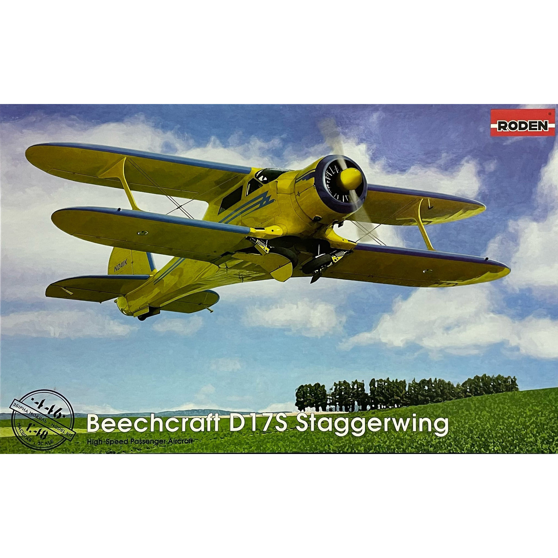 Roden 446 1/48 Beechcraft D17S