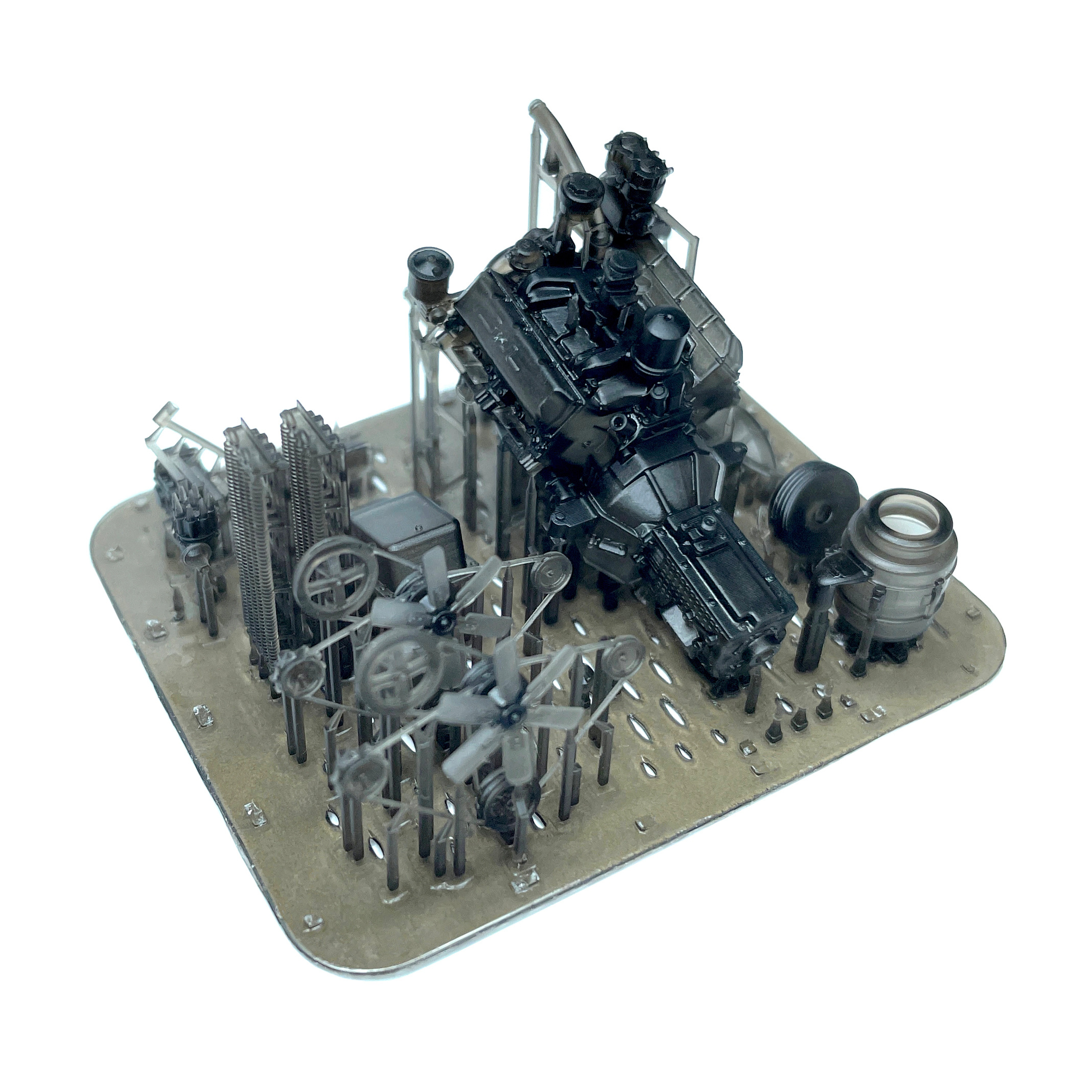 KL430001 Kraft Lab 1/43 Наборные, рабочие траки, поздние для 2С19 МСТА-С