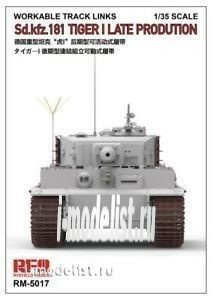 RM-5017 Rye Field Model 1/35 Workable Track Links For Tiger I Late Production