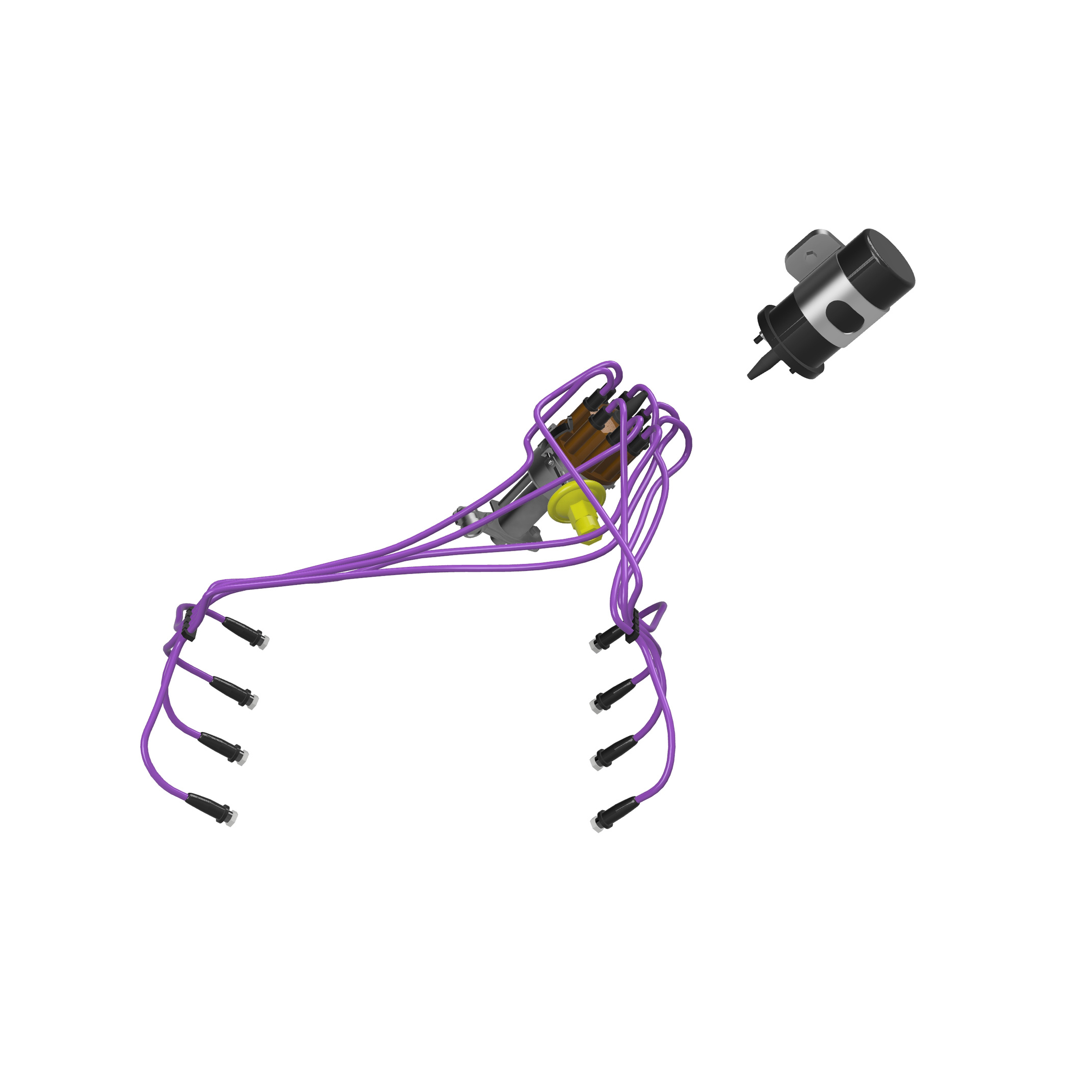 KL430006 Kraft Lab 1/43 Notзкранированная проводка к свечам зажигания