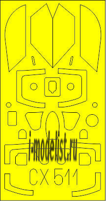 CX511 Edward 1/72 Mask for MiG-21MF