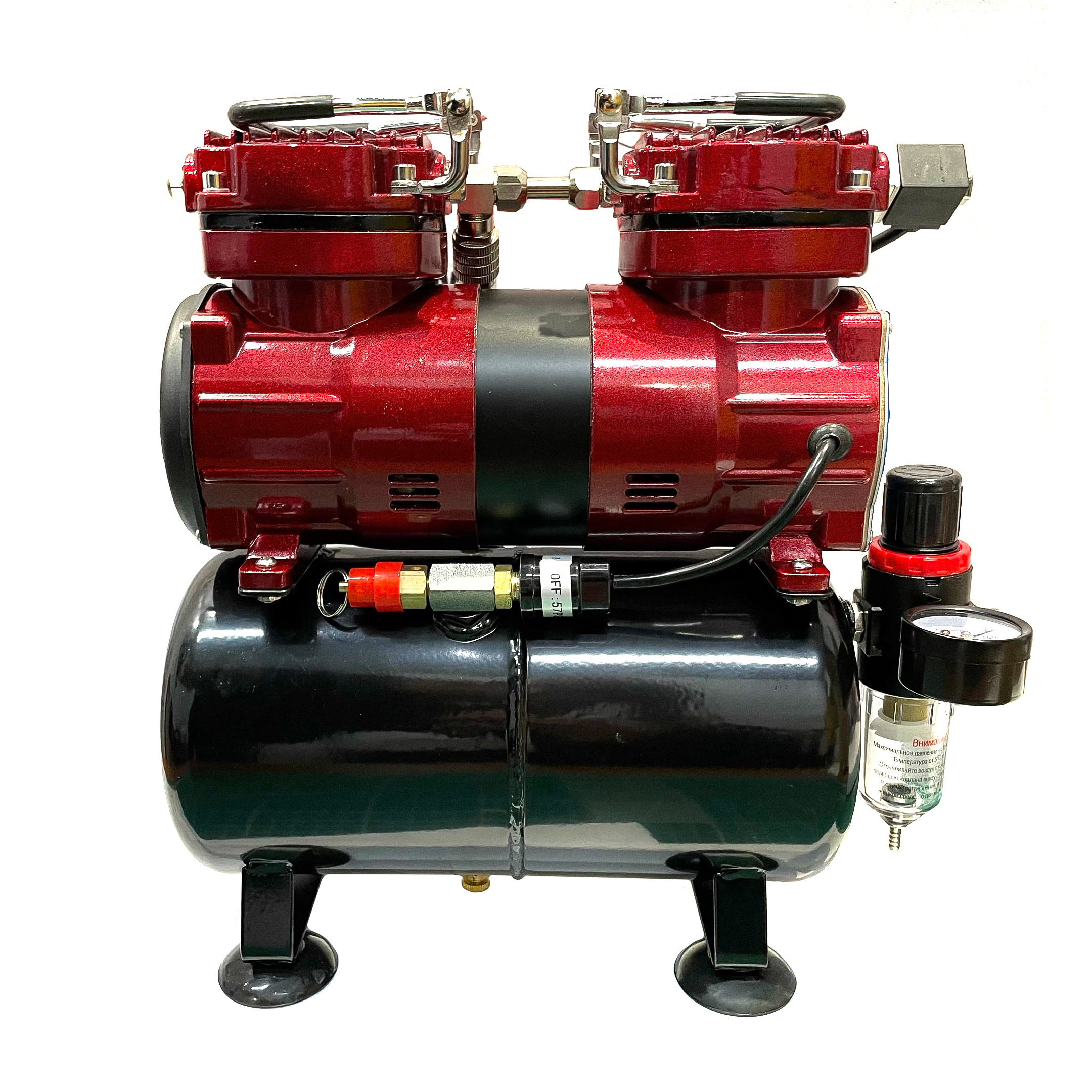 1226 JAS Compressor 1226, with pressure regulator, automatic, two operating modes, receiver, two cylinders