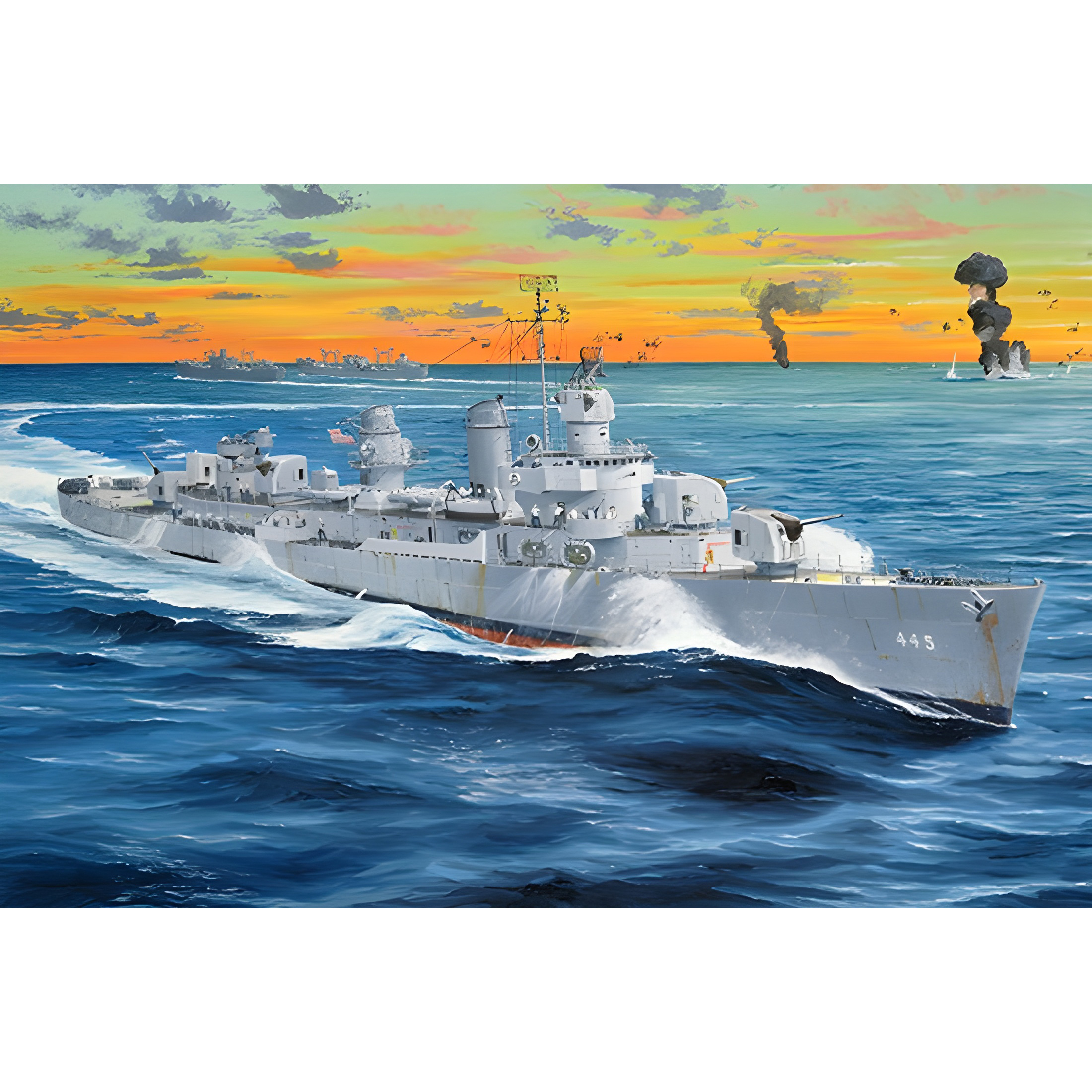 03723 Т$ач 1/200 Эсминец США USS Fletcher DD-445