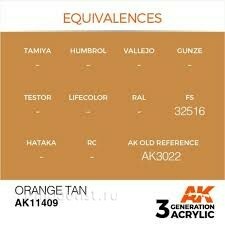 AK11409 AK Interactive Acrylic paint ORANGE TAN-FIGURES (orange tan) 17 ml