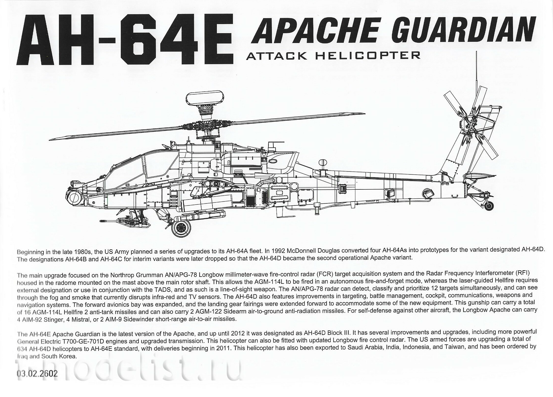 2602 Takom 1/35 AH-64E Apache 