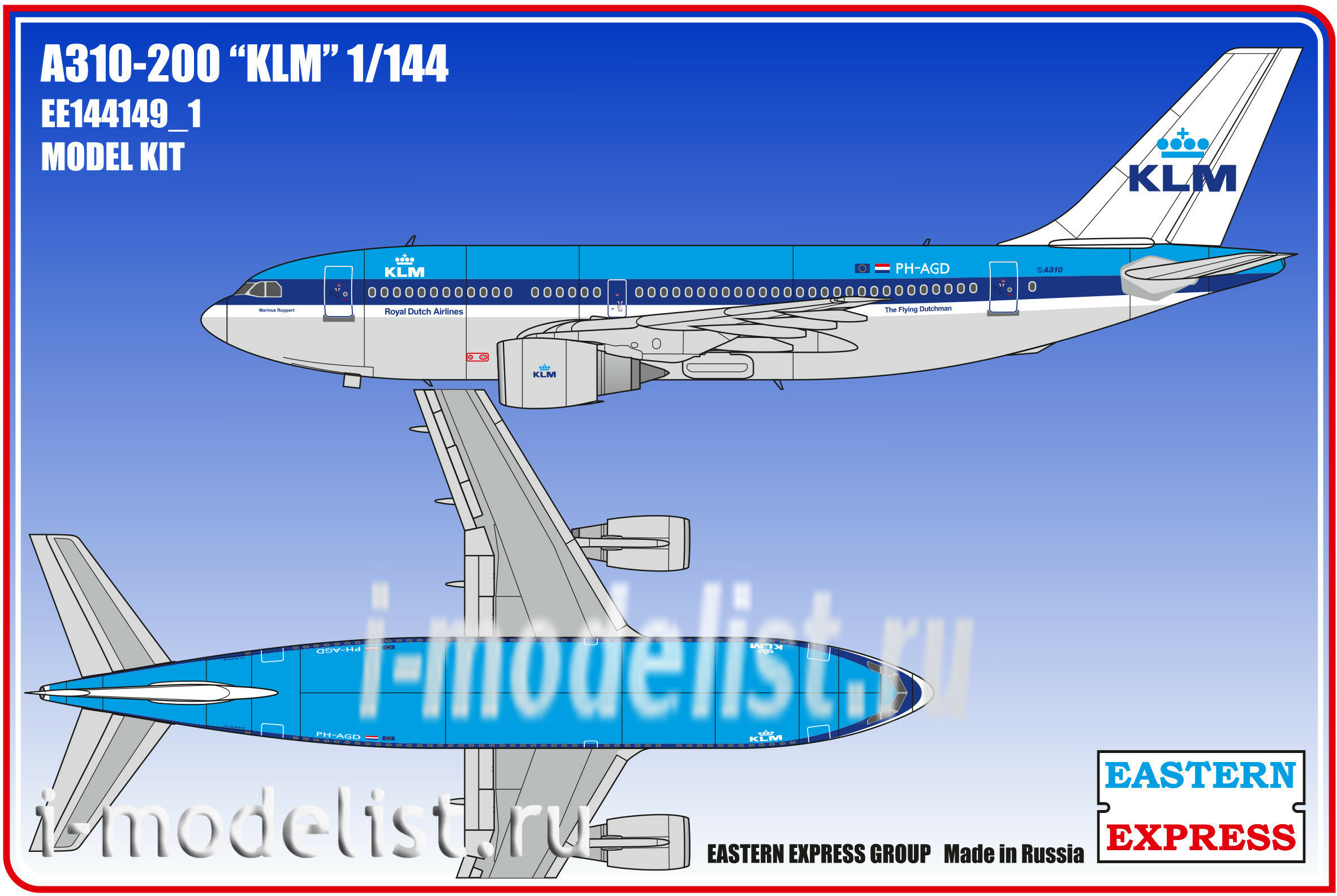 144149-1 Orient Express 1/144 KLM A310-200 Airliner