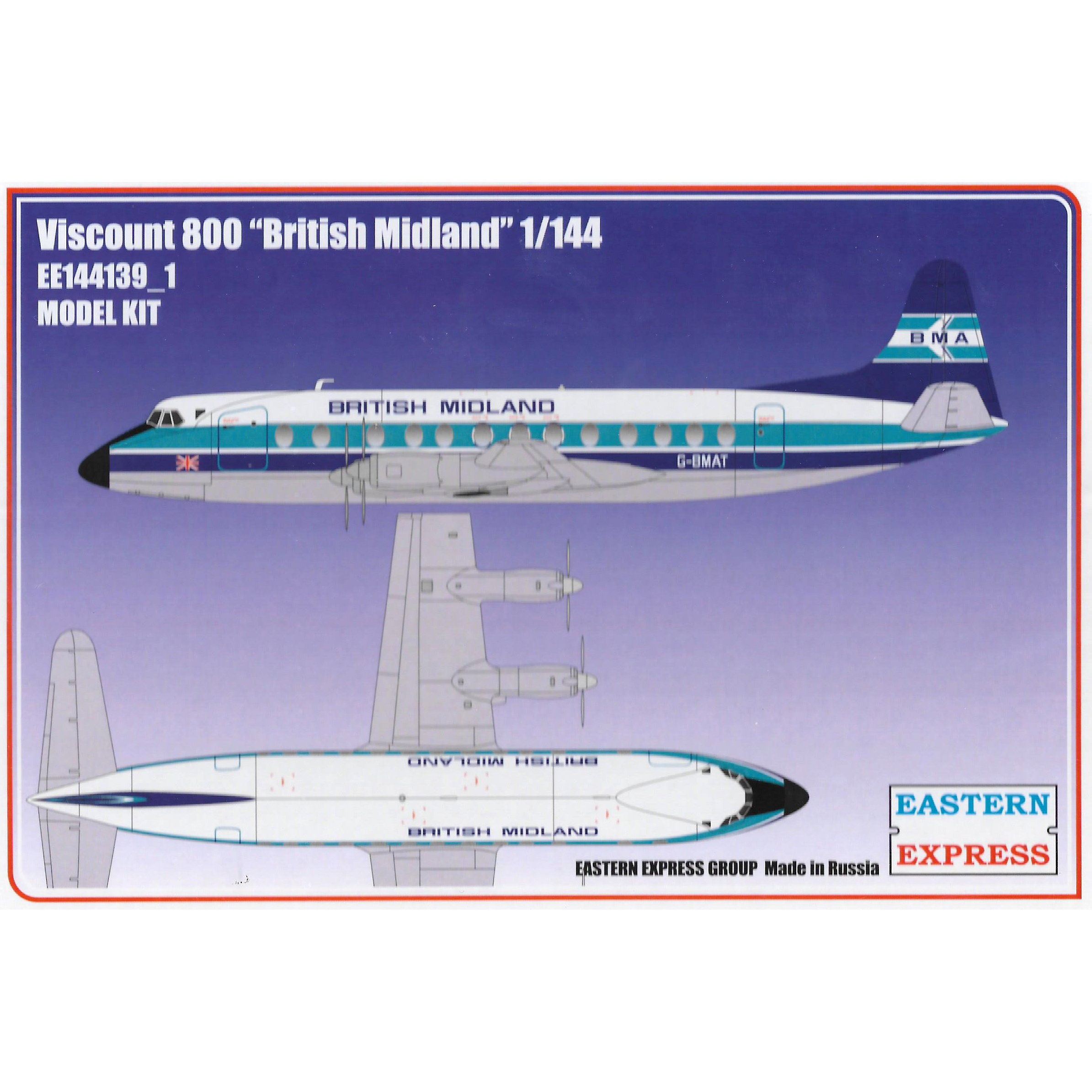 144139-1 Orient Express 1/144 Viscount 800 British Midland Aircraft