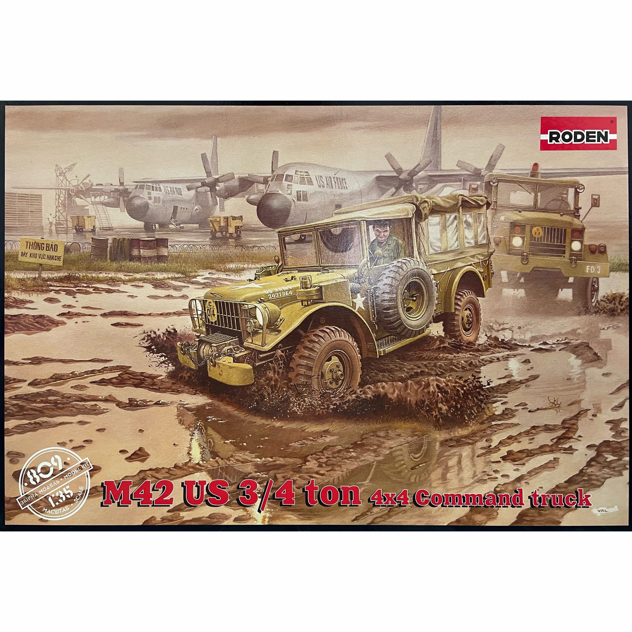 809 Roden 1/35 M42 US 3/4 ton 4x4 Command Truck
