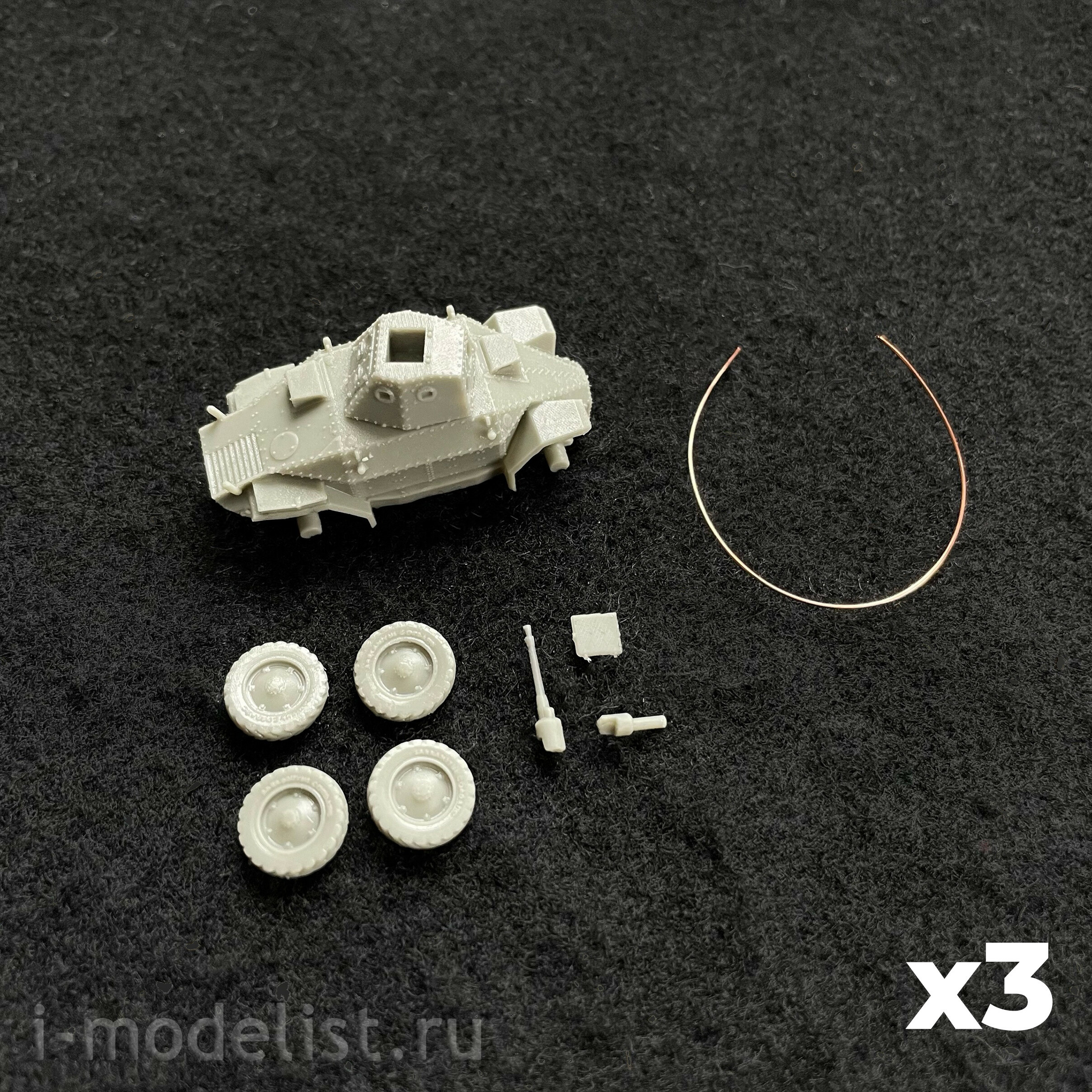 100199P3 Zebrano 1/100 Platoon of Hungarian armored vehicles 39M Csaba (3 pcs.) 