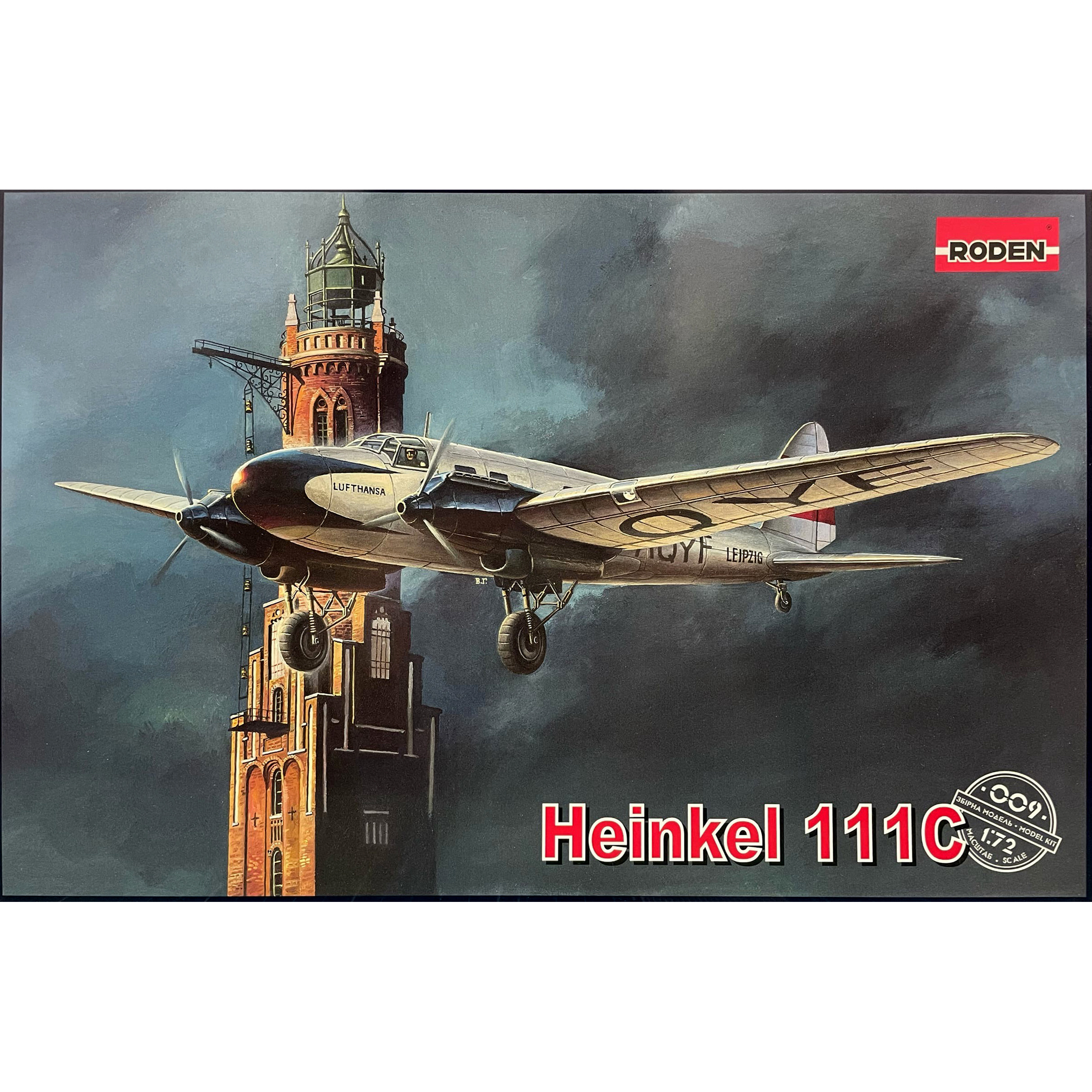 009 Roden 1/72 Heinkel he-111C Aircraft