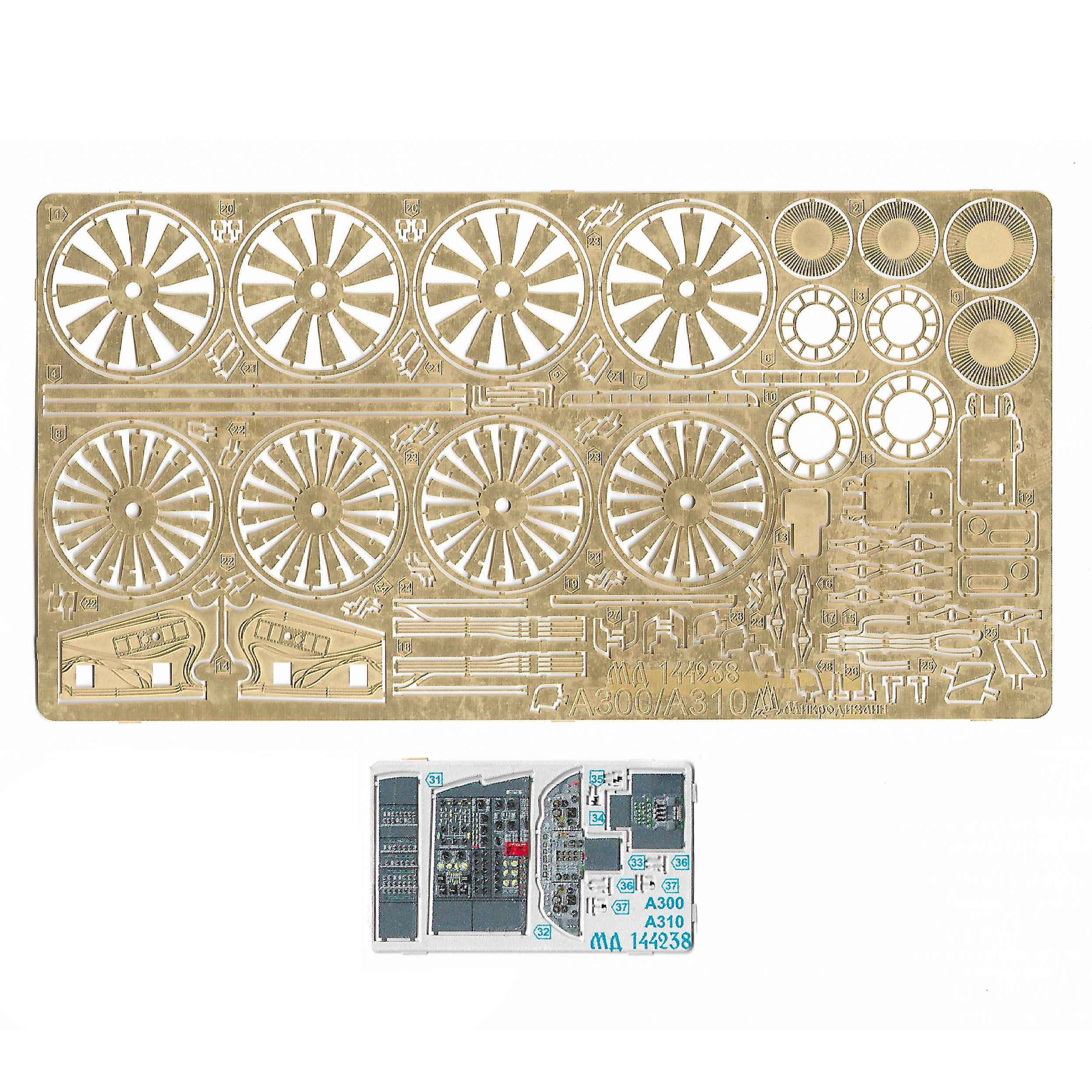 144238 Micro Design 1/144 Photo Etching for A300/A310 (Orient Express)