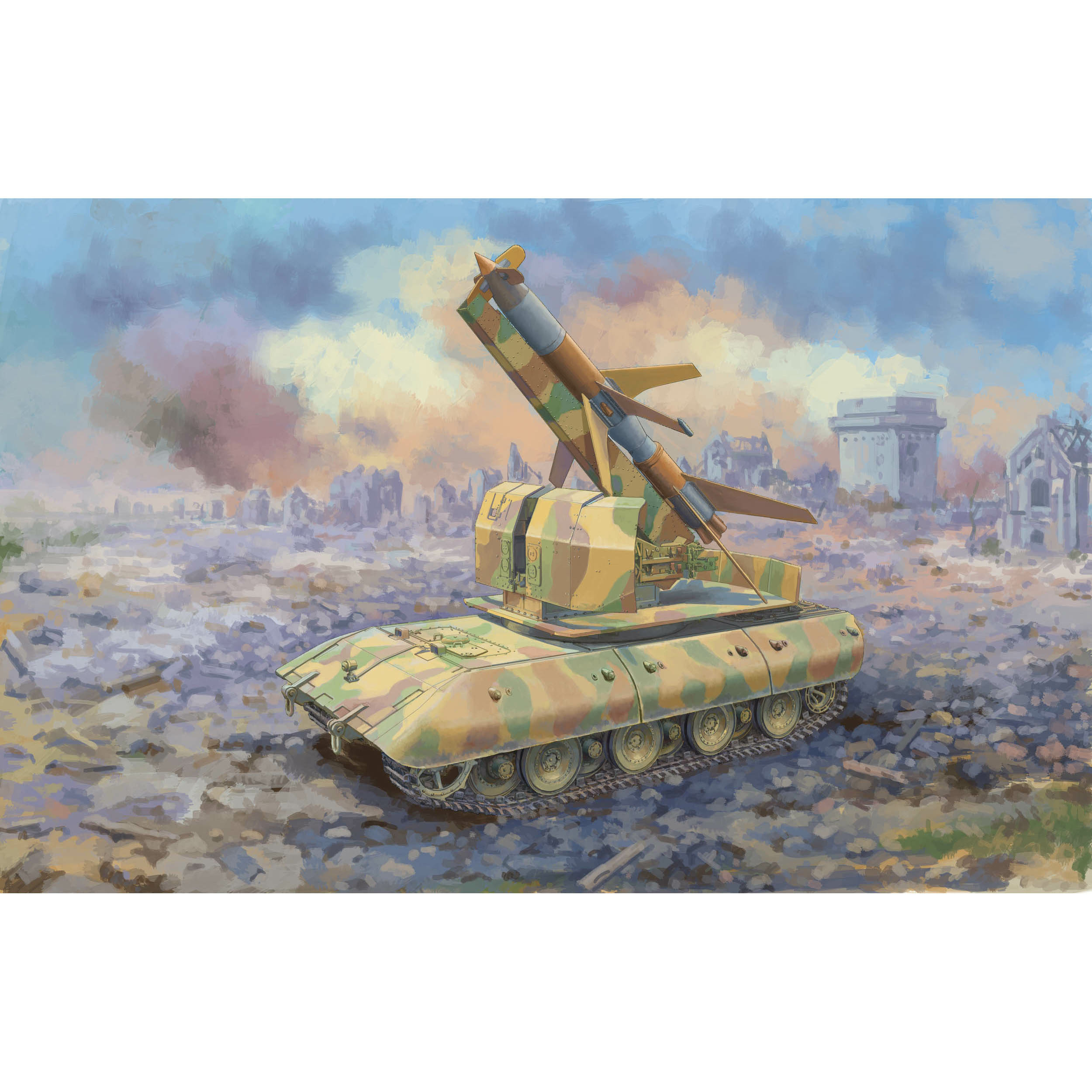09586 Trumpeter 1/35 E-100 Flakpanzer with Flakrakete Rheintocher I