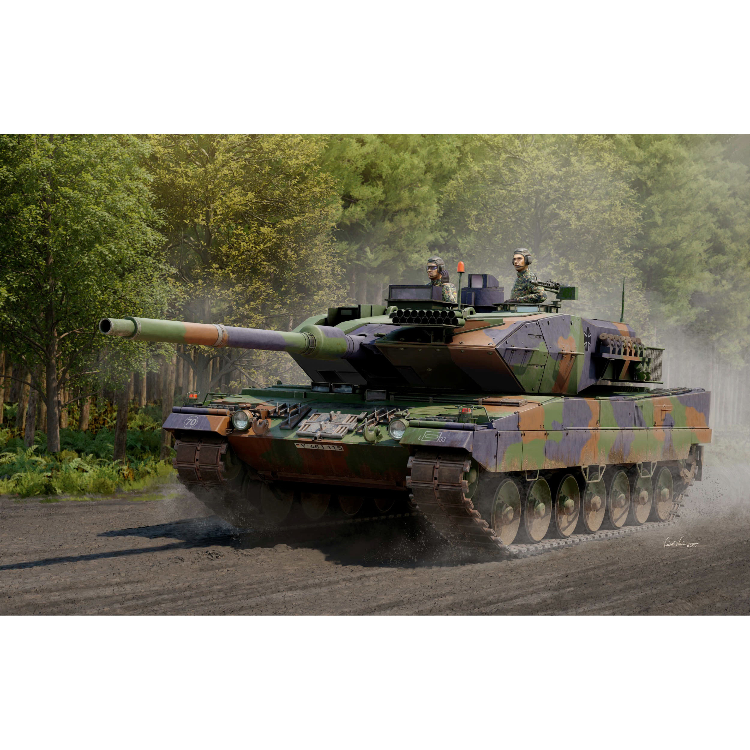 00966 Т$ач 1/16 Notмецкий основной боевой танк Leopard 2A6