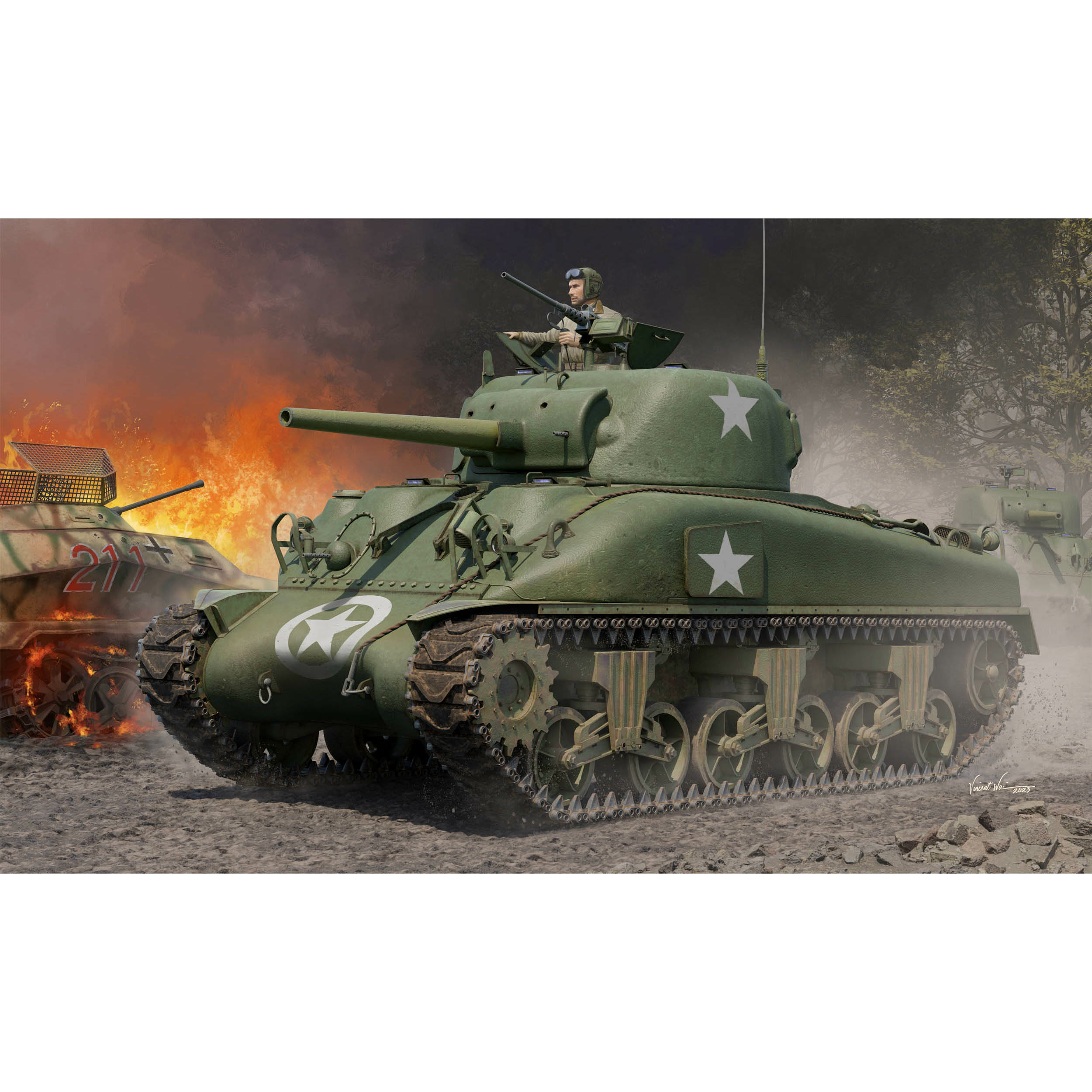 61617 I Love Kit 1/16 Средний танк M4A1 - Поздний