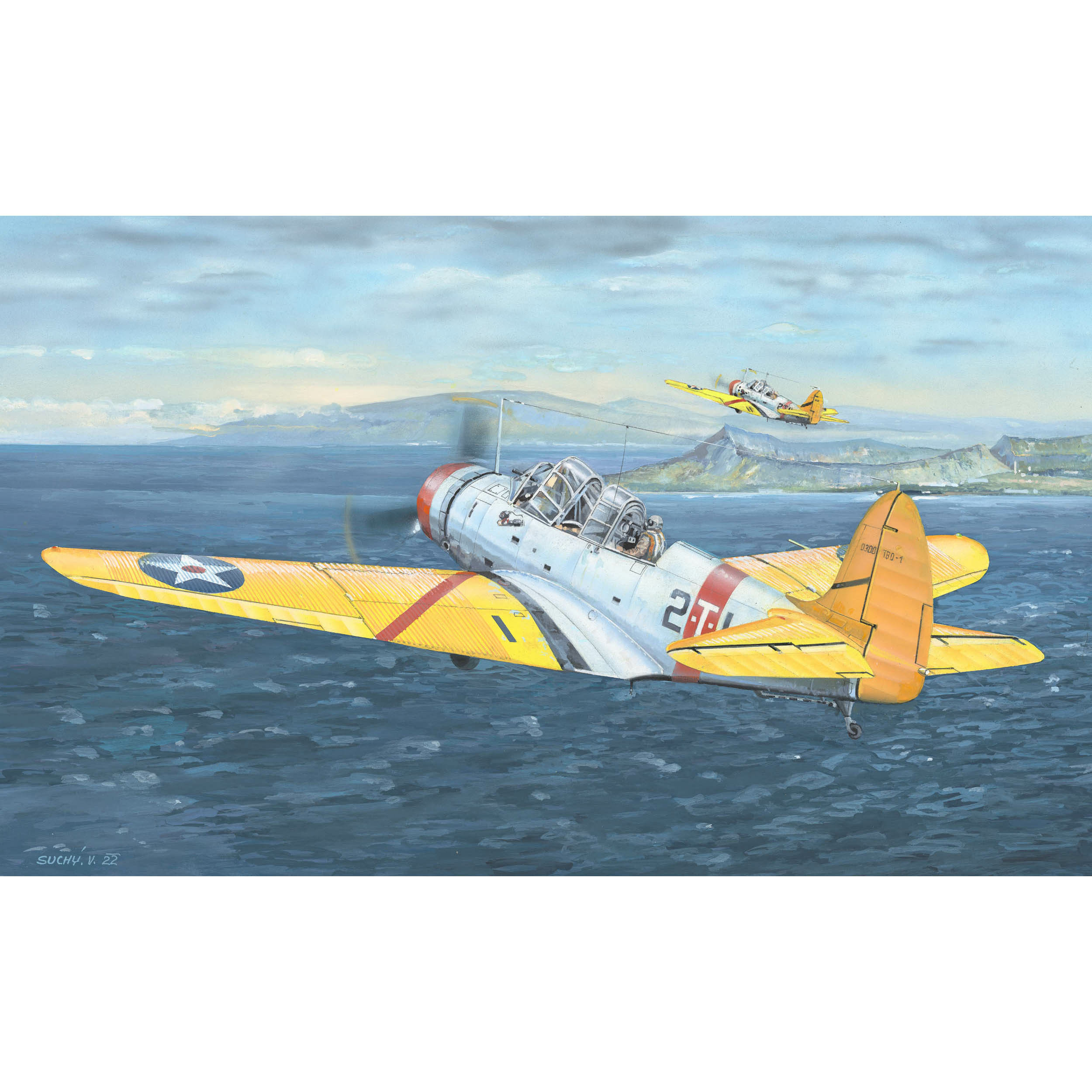 02226 Trumpeter 1/32 American torpedo bomber Douglas TBD-1 Devastator
