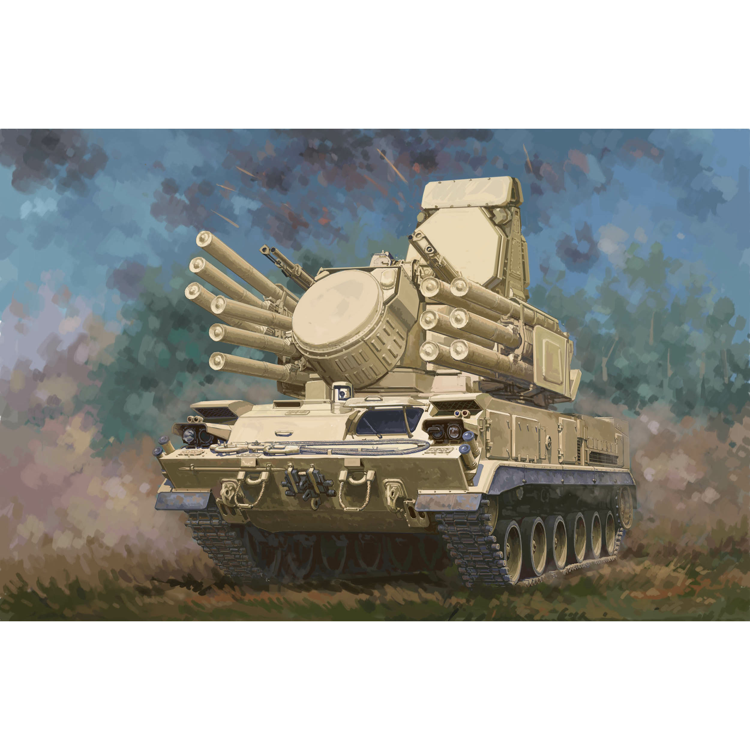 01093 Trumpeter 1/35 Anti-aircraft missile gun complex DB 96K6-S1 (on tracked chassis)
