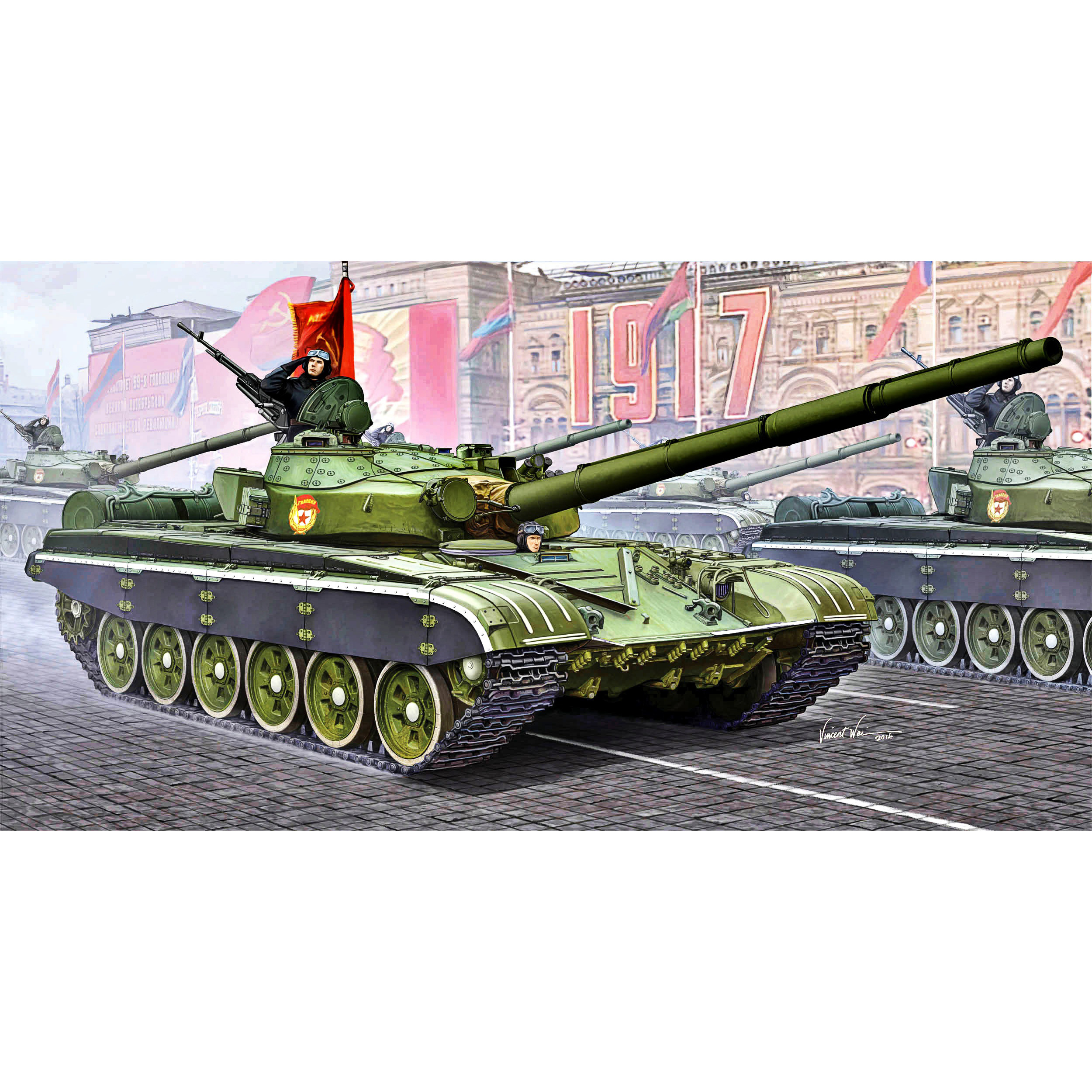 05598 Trumpeter 1/35 Russian T-72B tank (licensed by UVZ)
