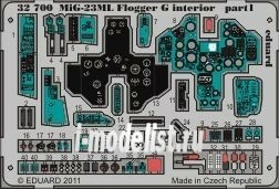 32700 1/32 Eduard Color photo etched parts for MiG-23ML Flogger G interior S. A.