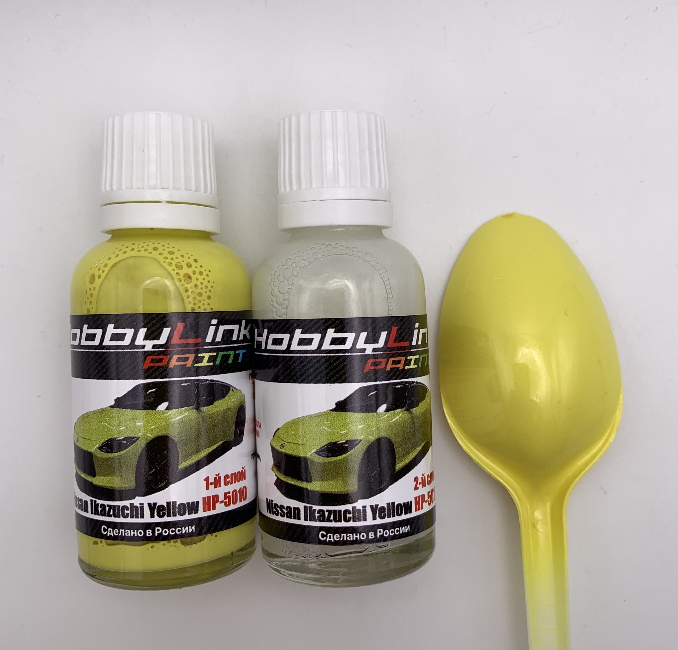 HP-5010 HobbyLink Краска 2-х слойная Nissan Ikazuchi Yellow