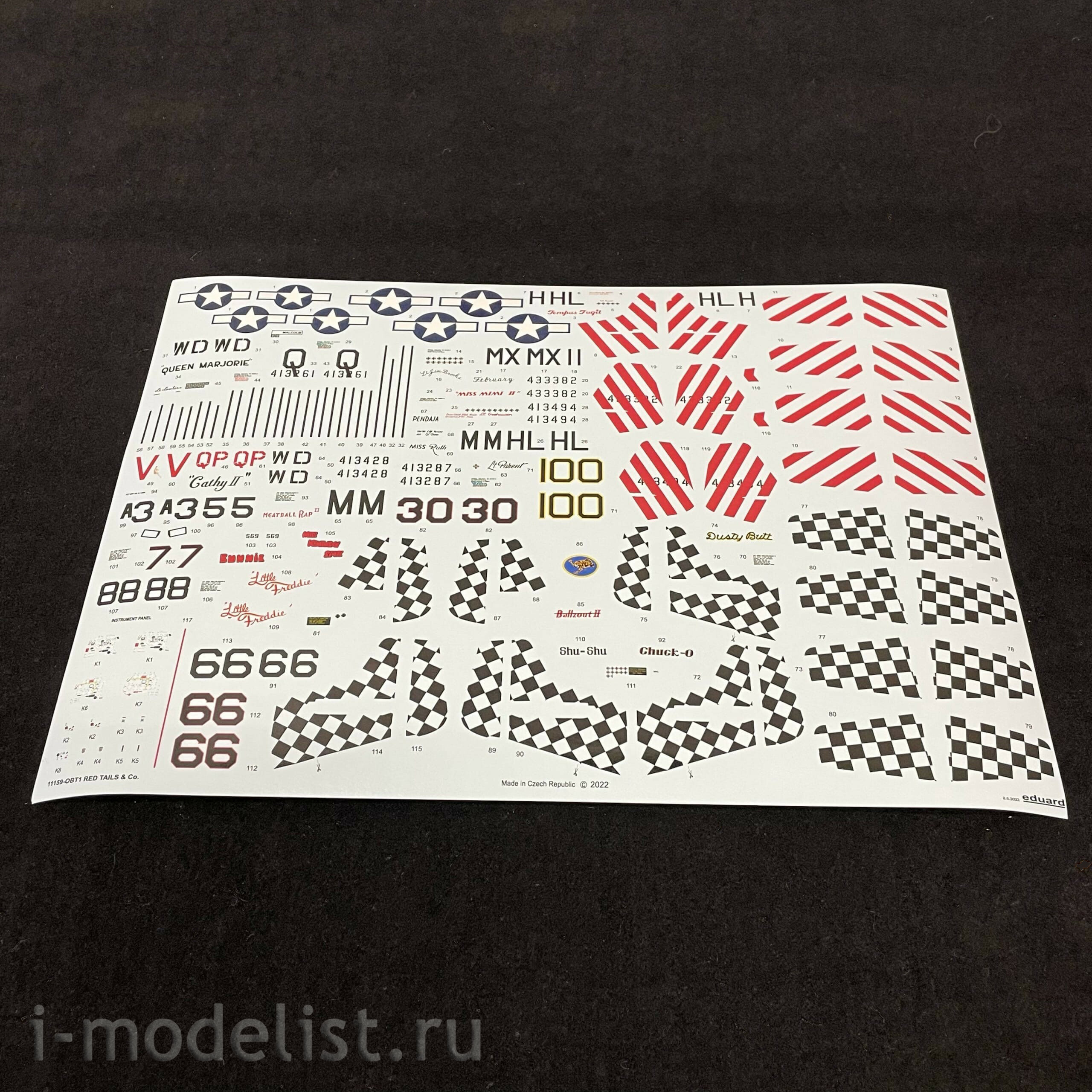 11159 Eduard 1/48 Fighter P-51D Mustang, RED TAILS & Co. Combo (2 in 1)