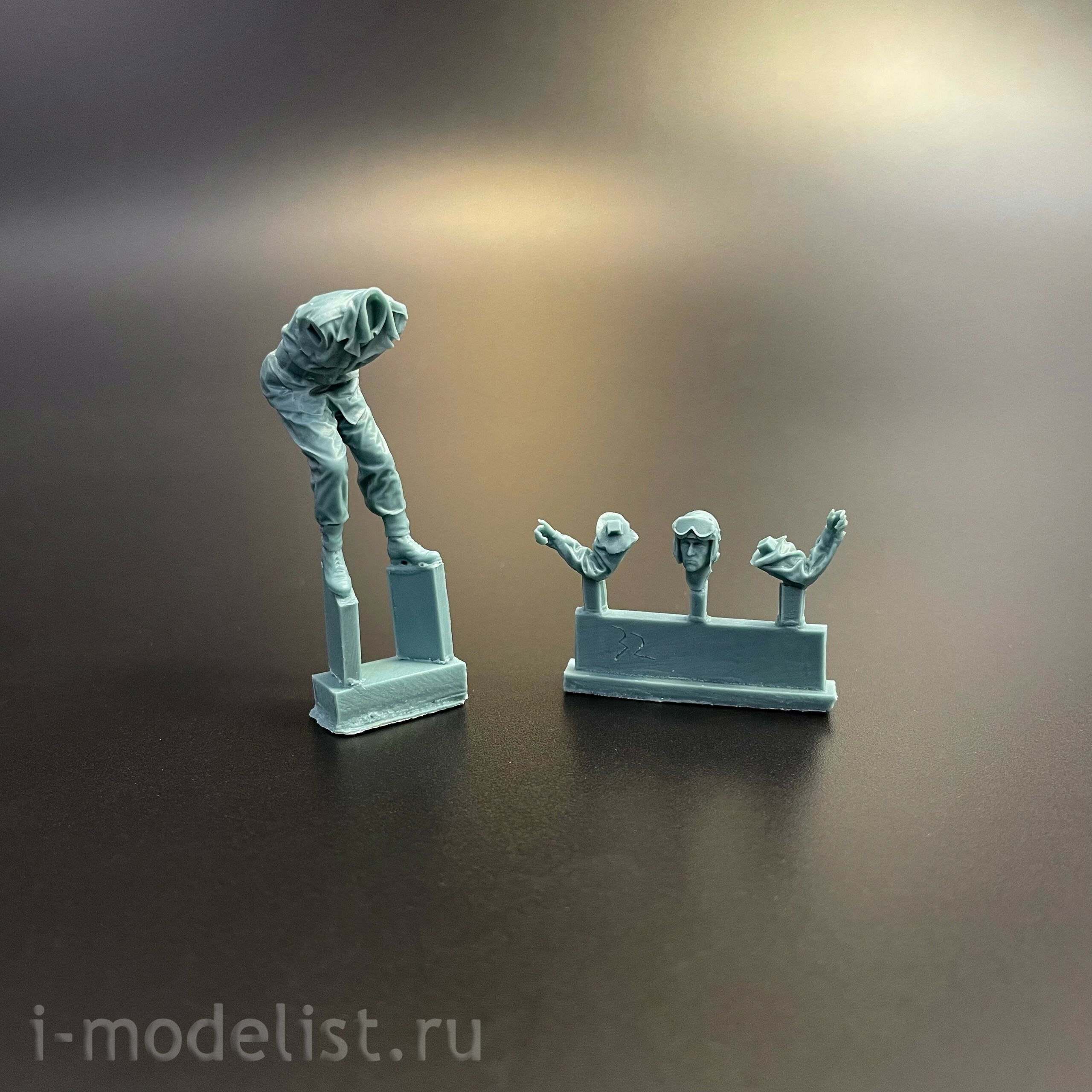 BR-007 Border Model 1/35 Экипаж американского танка - 4 фигурки из смолы