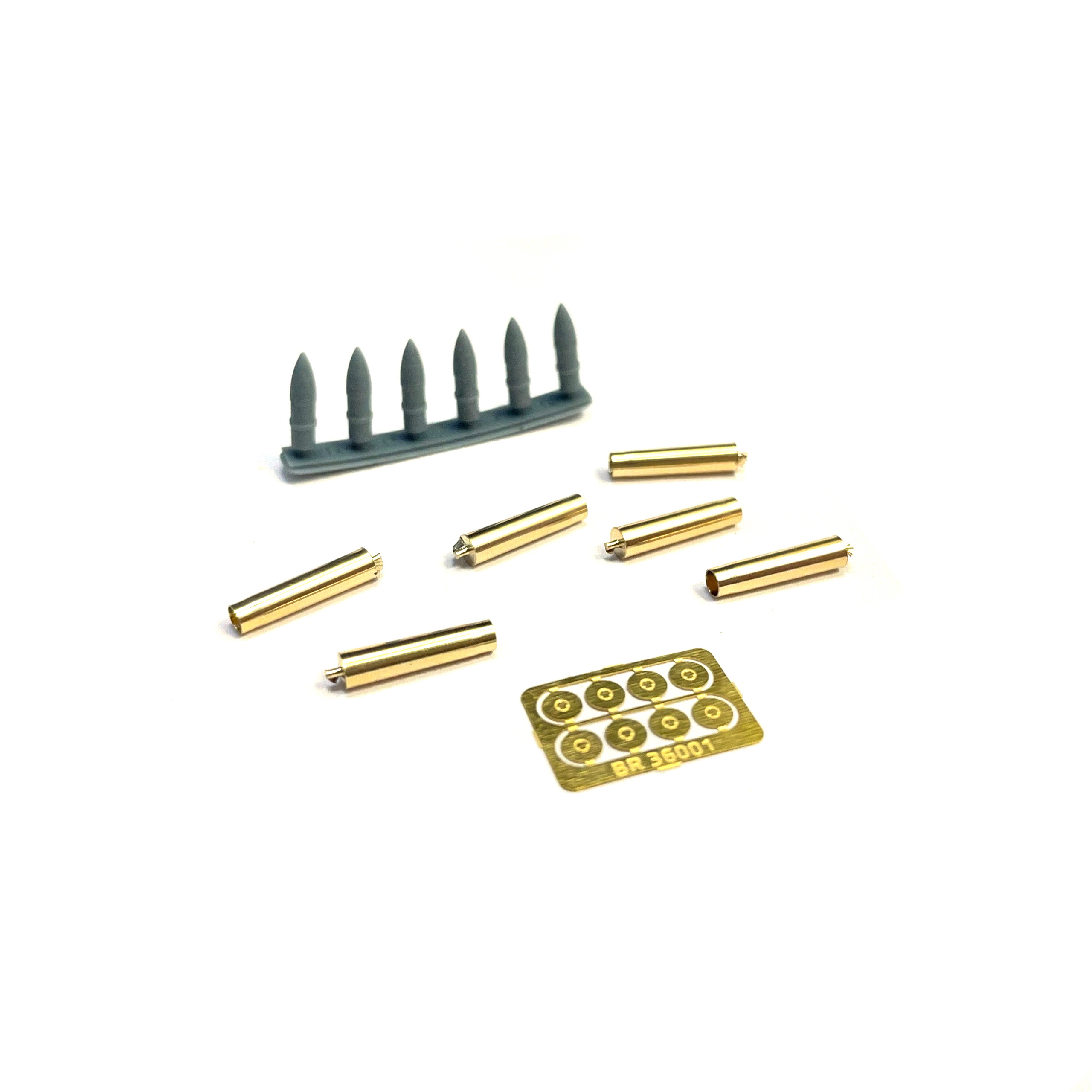 BR36002 E.V.M. 1/35 Armor-piercing projectile UBR-354A 76 mm for SAU Su-76 cannon (6 pcs.)
