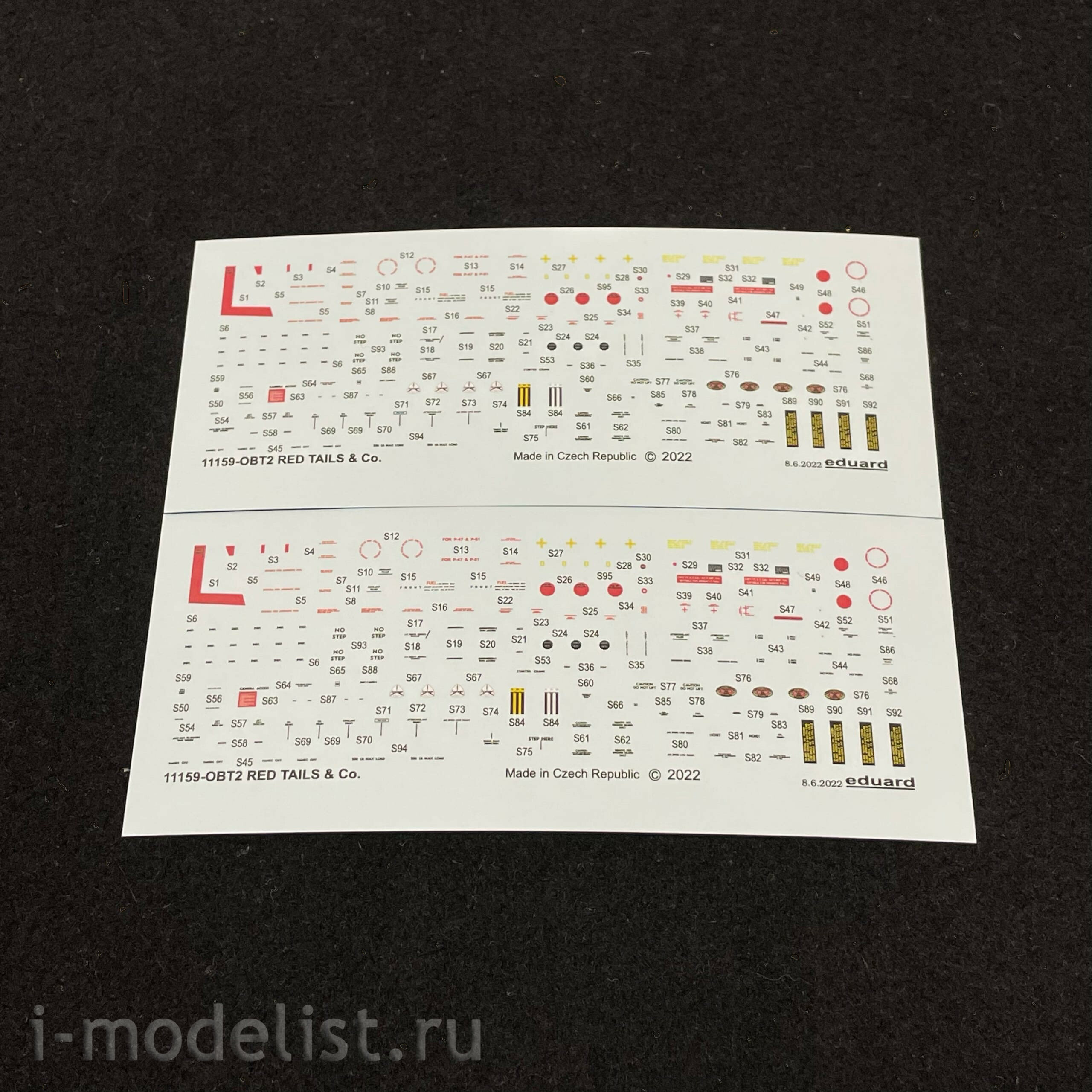 11159 Eduard 1/48 Fighter P-51D Mustang, RED TAILS & Co. Combo (2 in 1)