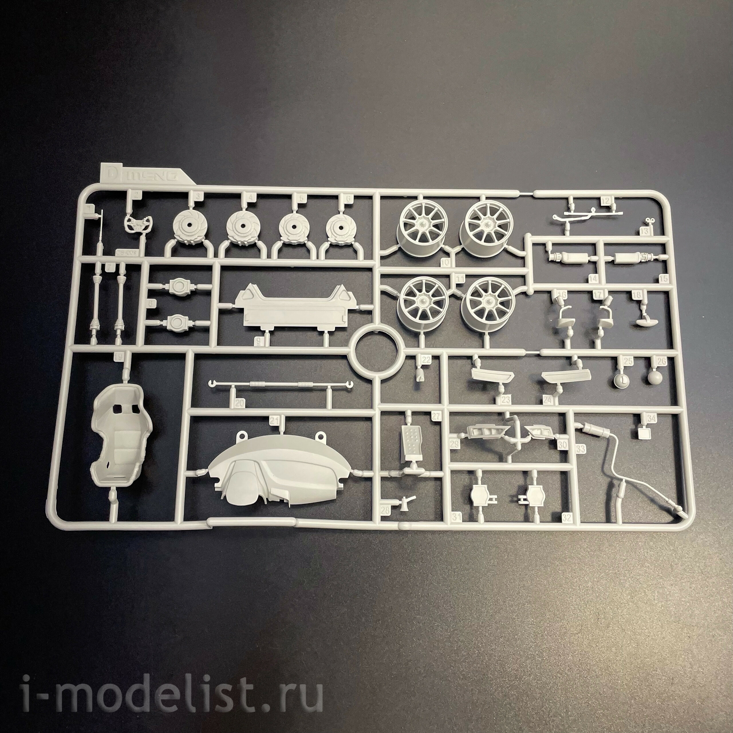 CS-009 Meng 1/24 Notмецкий спортивный автомобиль R8 LMS GT3 EVO II Absolute Racing