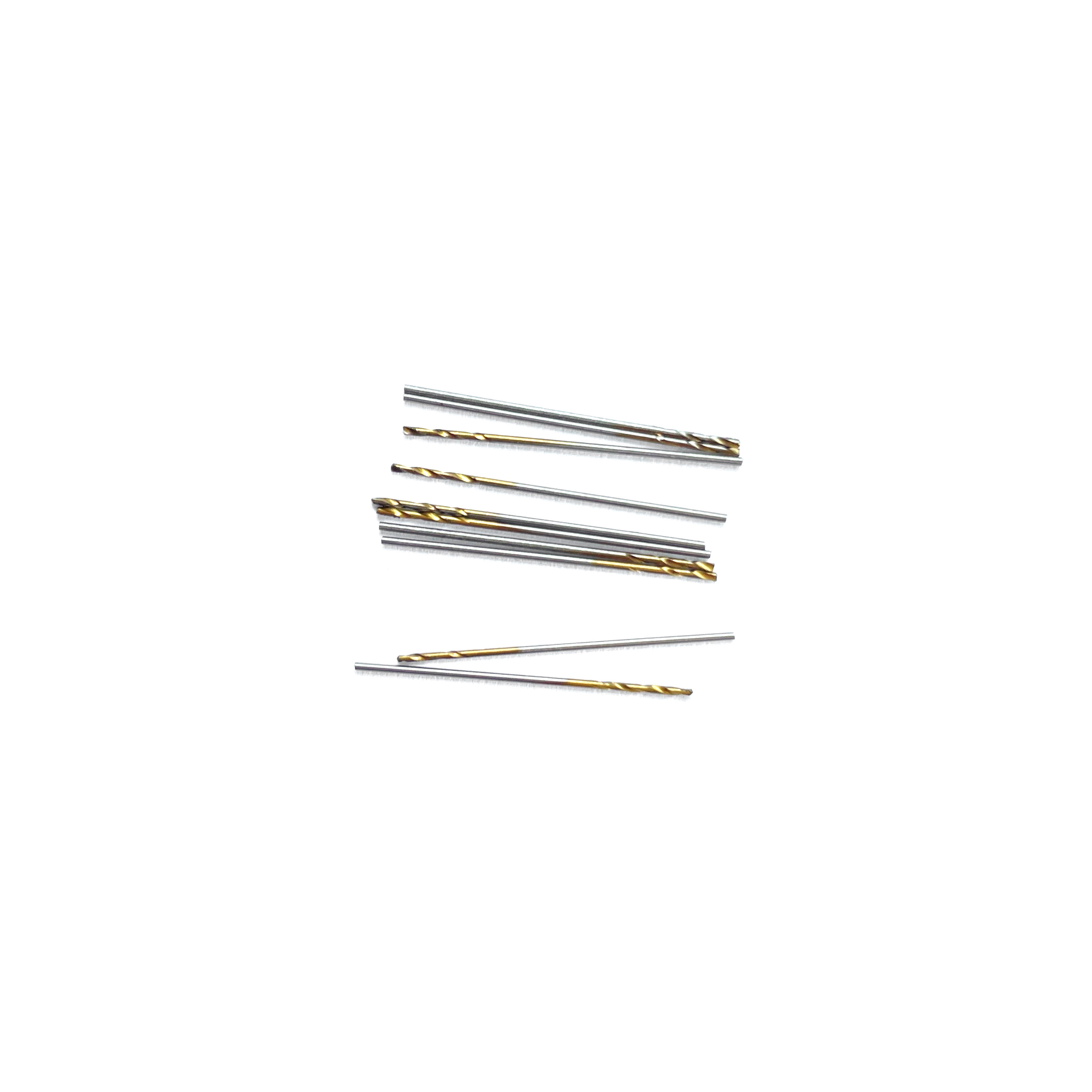 42561 JAS Mini drill HSS 6542 (M2) titanium coated d 0.6 mm 10 pcs.