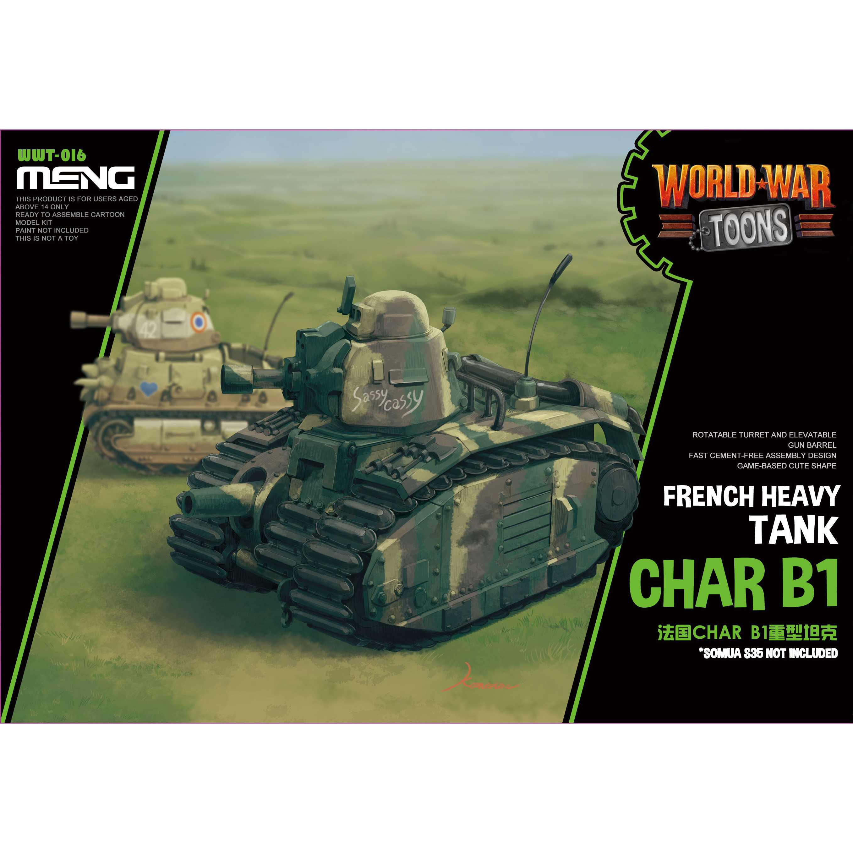 WWT-016 WNeng Char B1 French Medium Tank