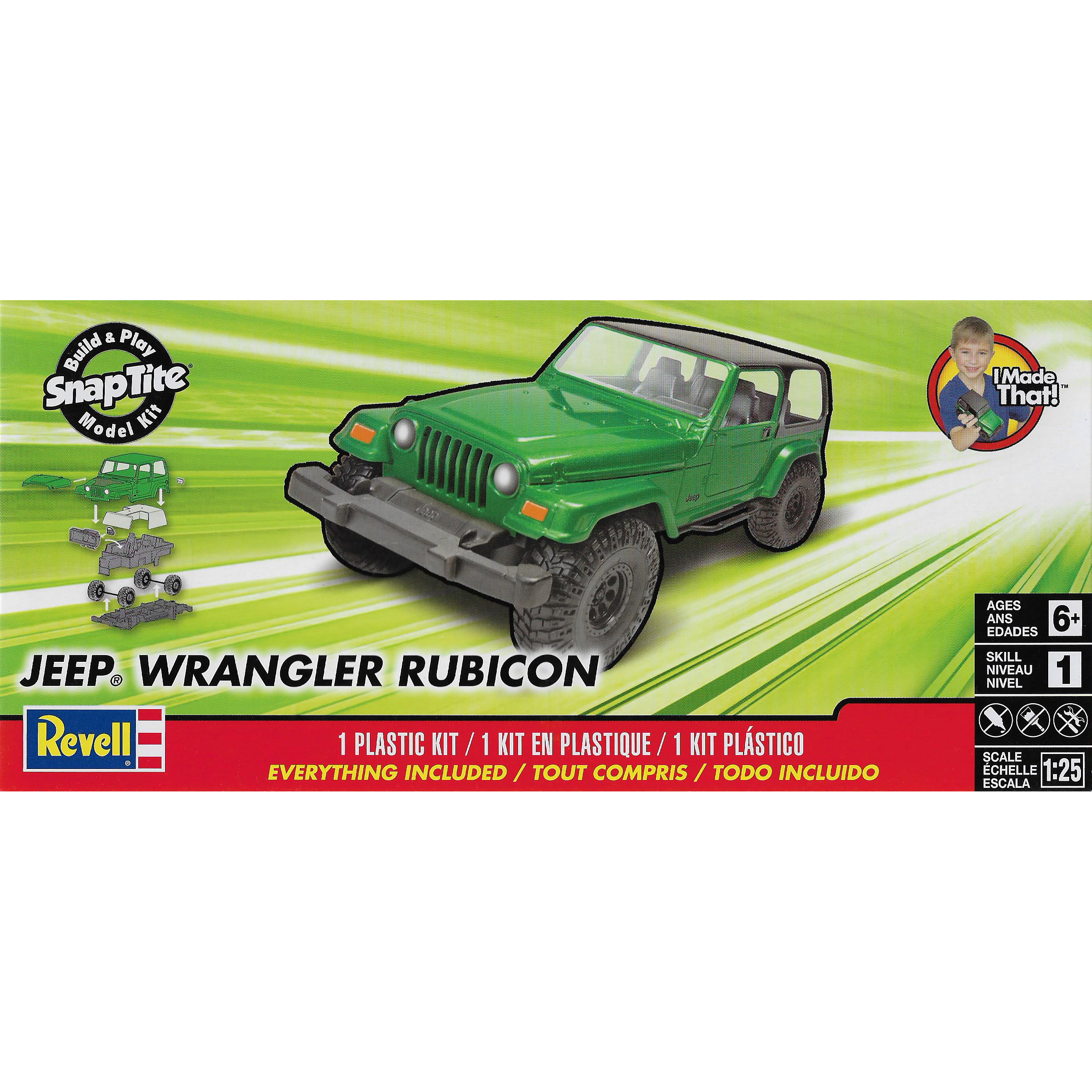 11695 Revell 1/25 Jeep Wrangler Rubicon Car :: Plastic Models Kits :: Auto  :: Revell