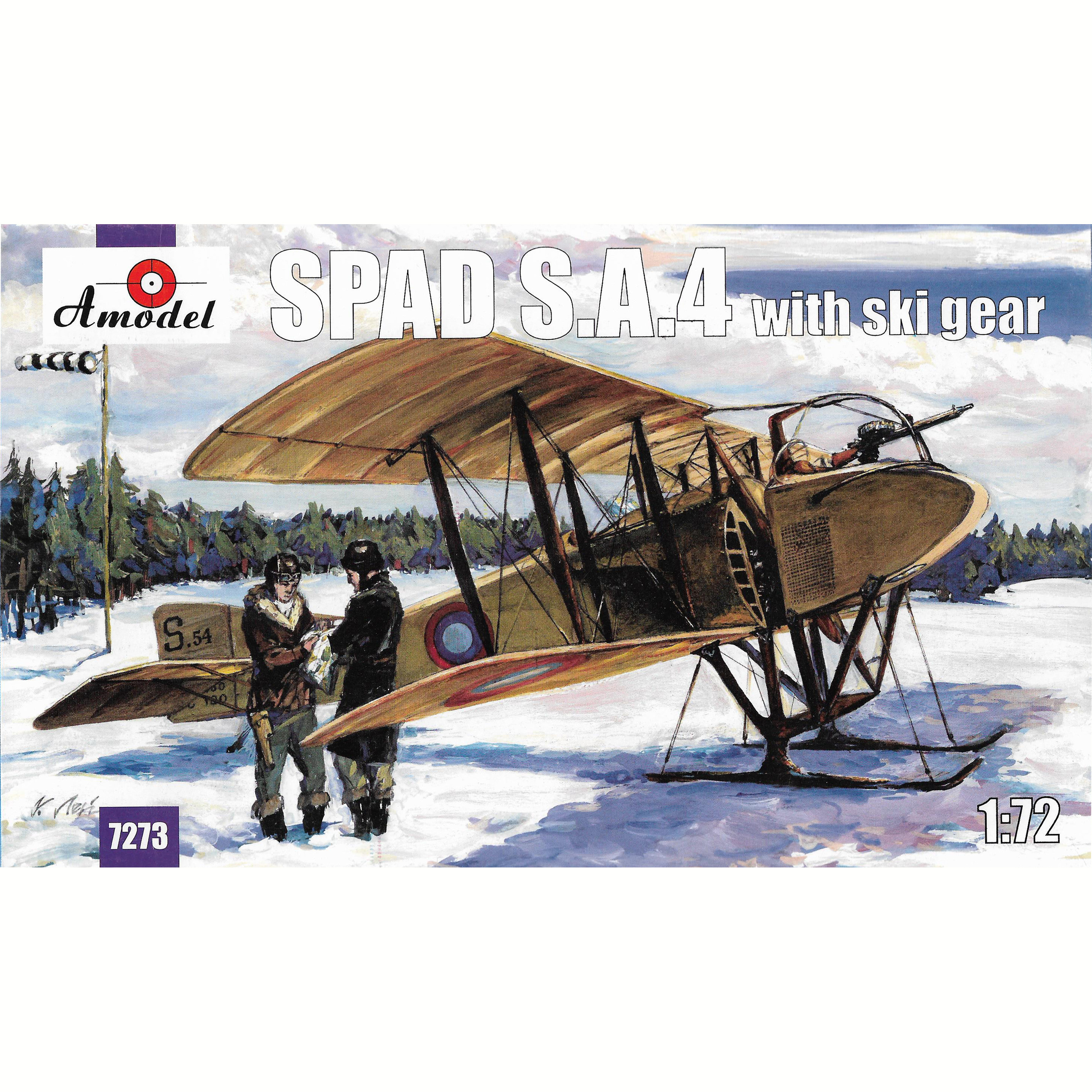 Amodel 7273 1/72 Spad S. A. 4 with ski landing gear