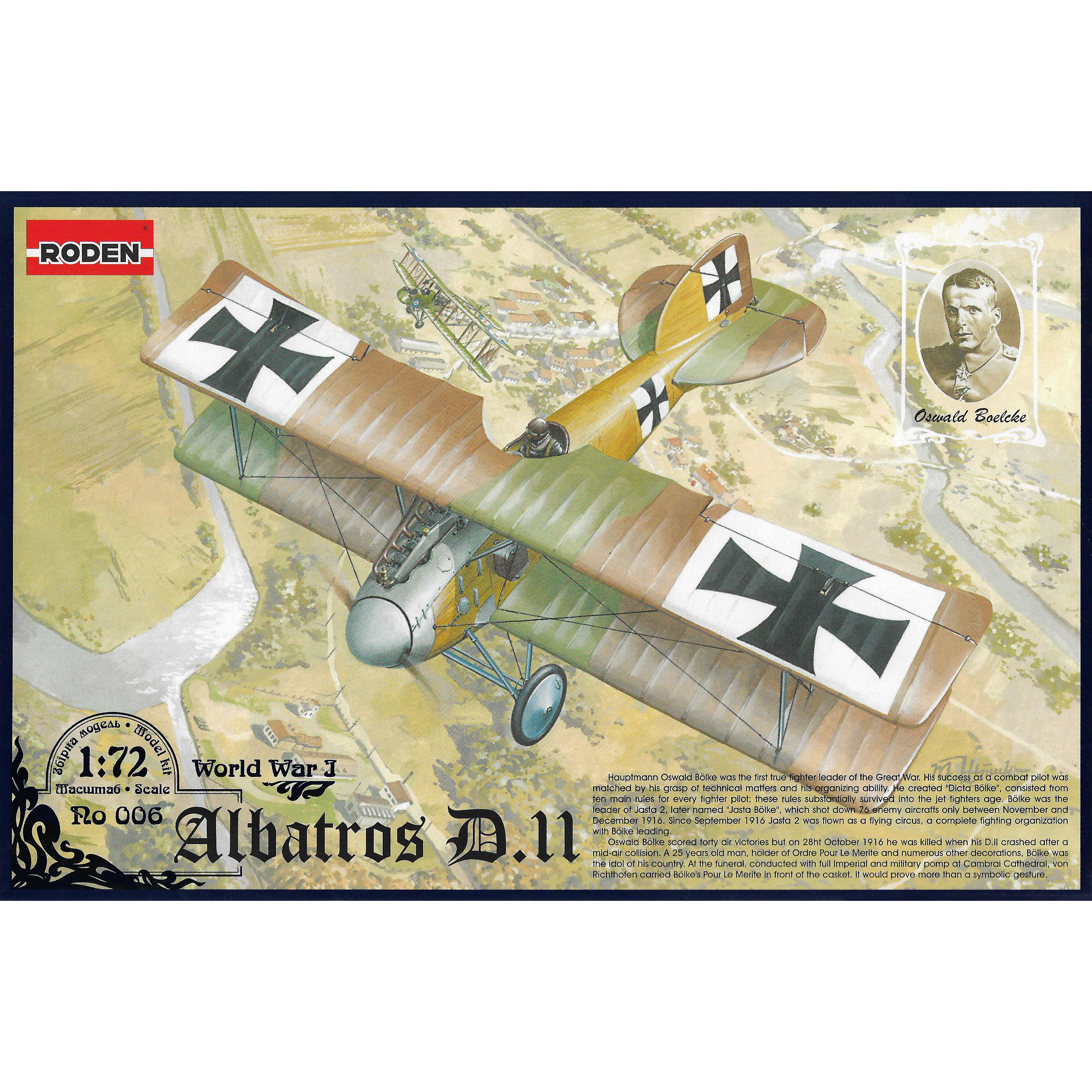 006 Roden 1/72 Albatros D. II Aircraft