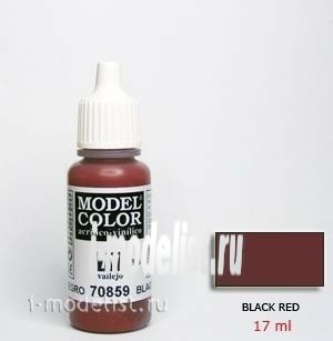 70859 Vallejo acrylic Paint `Model Color Red-black/ Black red
