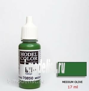 70850 Vallejo acrylic Paint `Model Color` Olive medium/Medium Olive