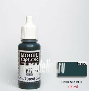 70898 acrylic Paint `Model Color Dark marine/Dark sea blue