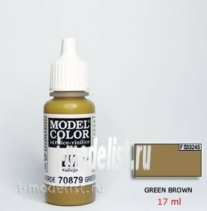 70879 Vallejo acrylic Paint `Model Color` Greenish Brown / Green-brown