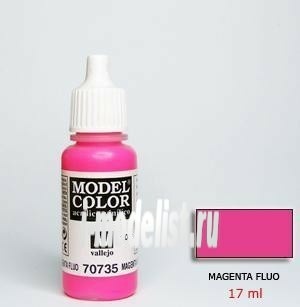 70735 Vallejo acrylic Paint `Model Color` Fuchsia fluorescent / Magenta  Fluorescent :: Paints :: Vallejo :: Model Color