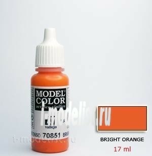 70851 acrylic Paint Vallejo `Model Color is dark Orange/Bright orange